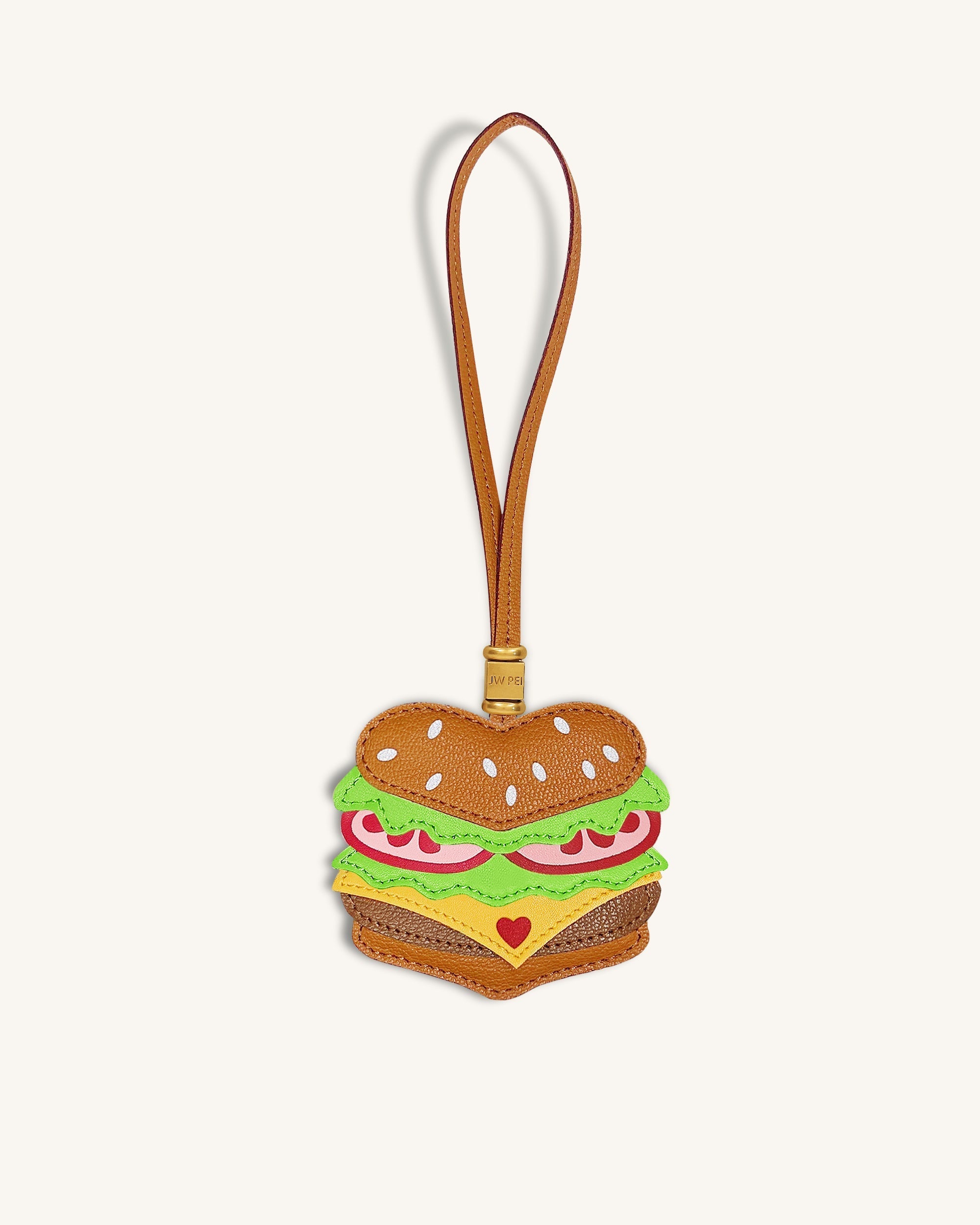 Burger Bag Charm - Brown | JW PEI