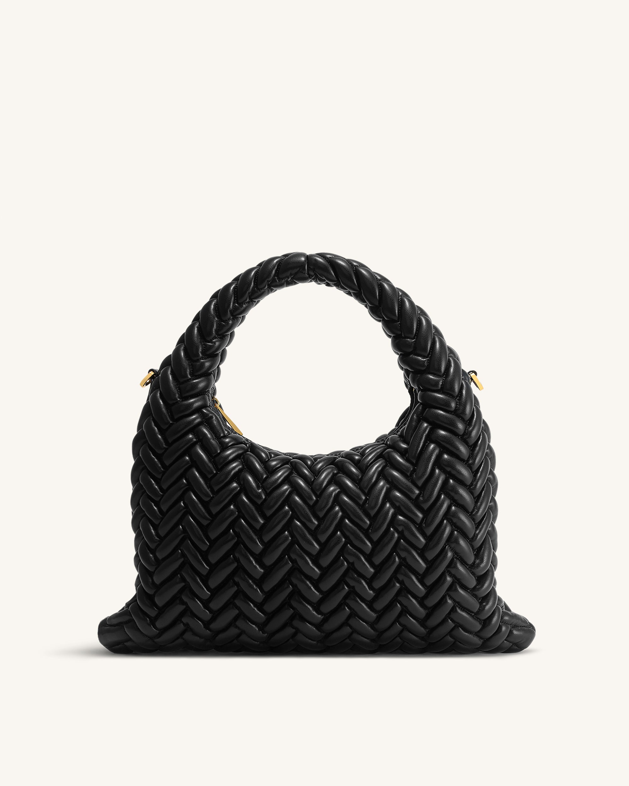 Cora Quilting Handle Bag - Black | JW PEI