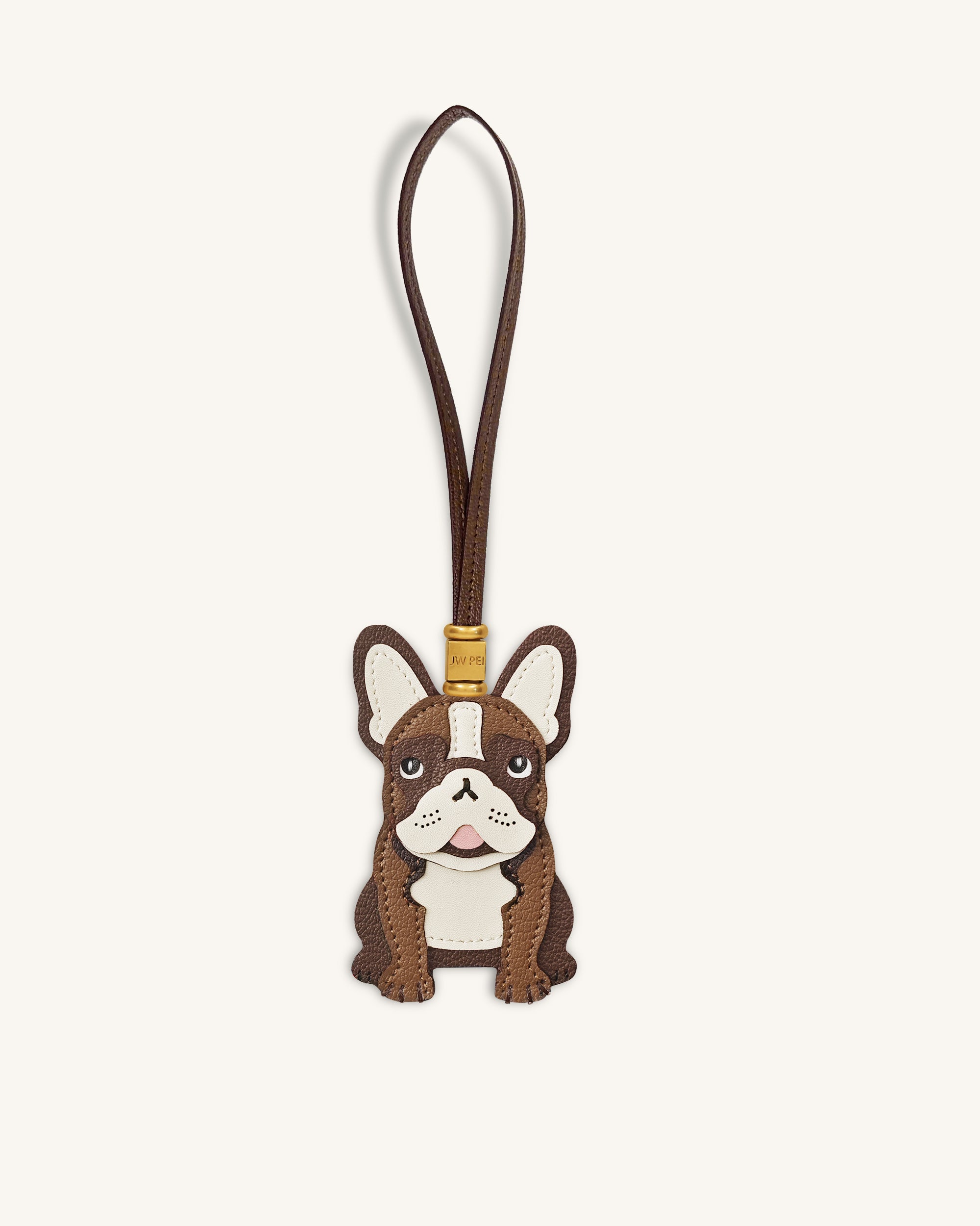 French Bulldog Bag Charm - Brown | JW PEI