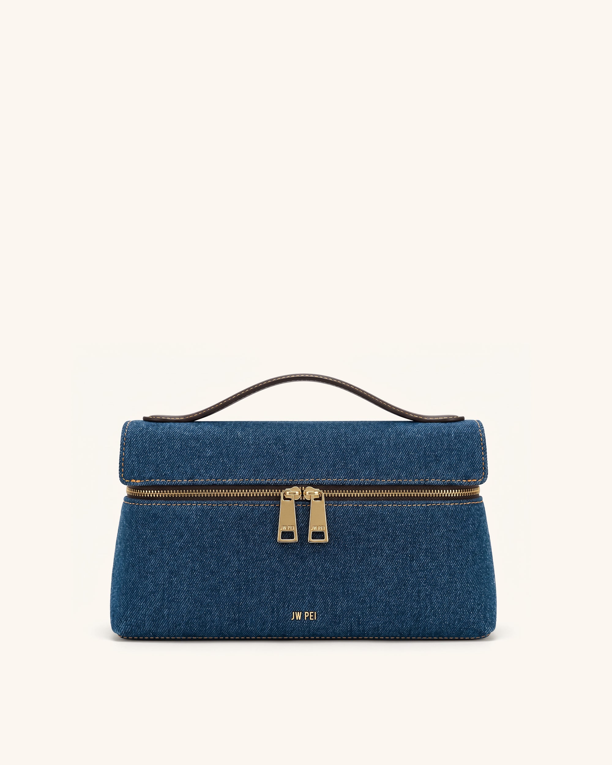 Thea Top Handle Bag - Blue Denim | JW PEI