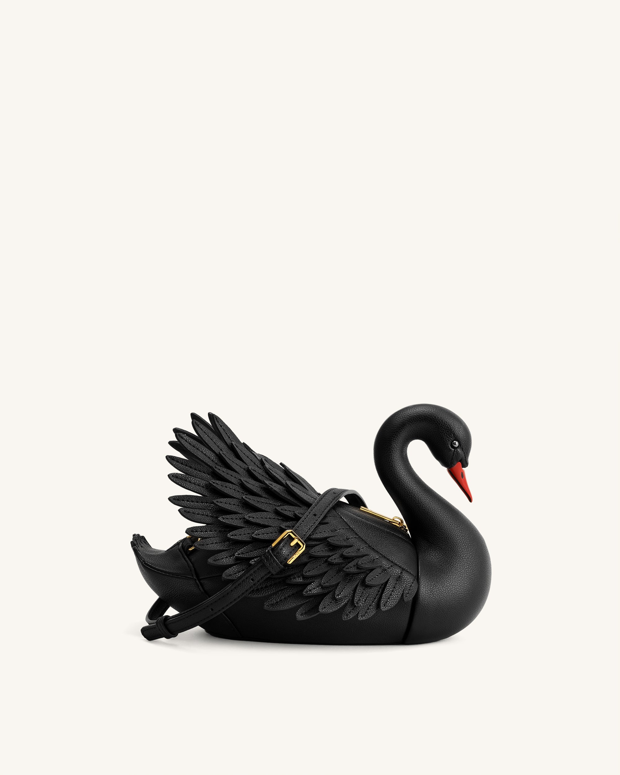 black_swan！！ Alani Swan Shaped Crossbody Bag - Black | JW PEI