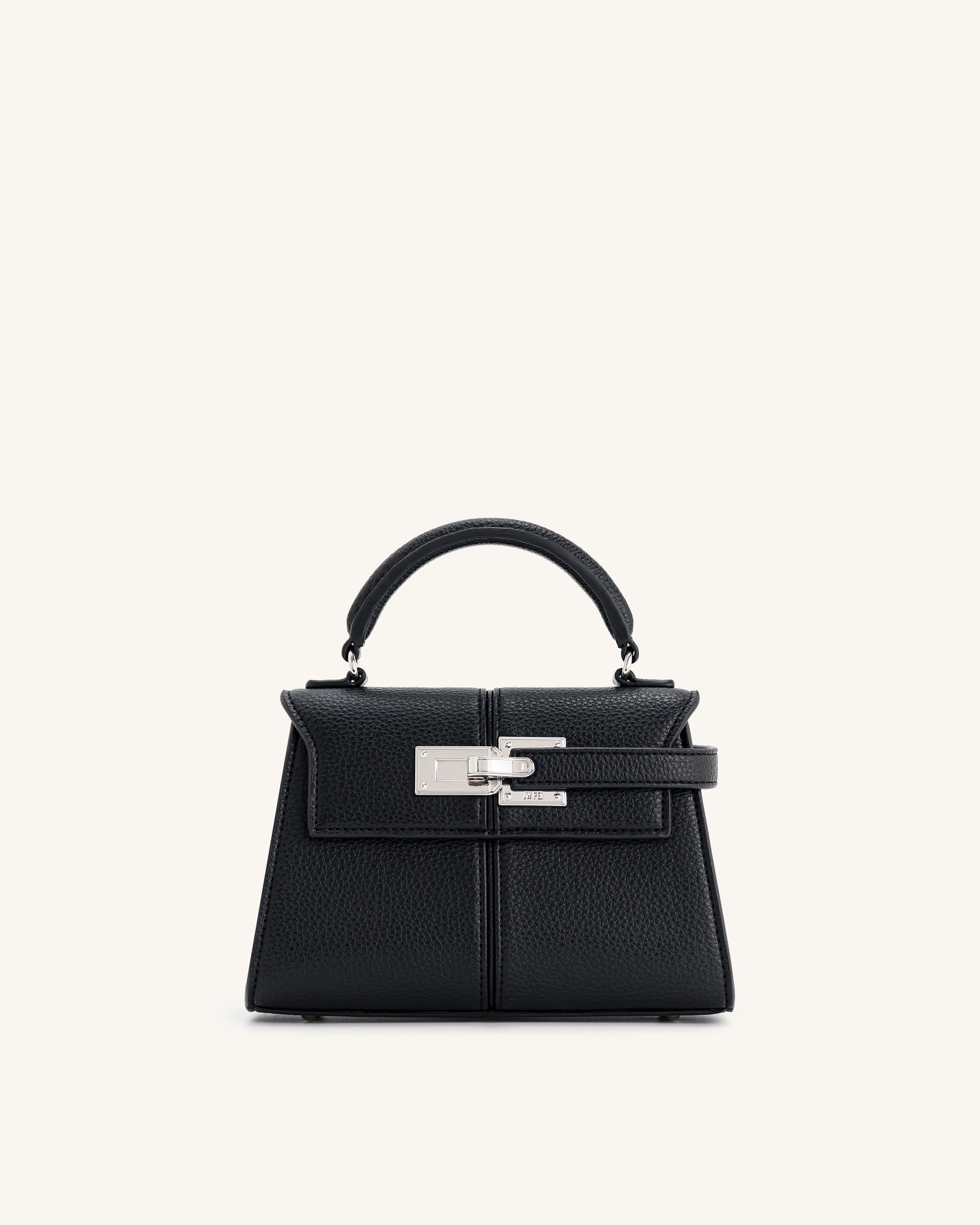 【新品】JW PEI Elise トリムトップハンドルバッグ　ファー Elise Top Handle Bag - Black | JW PEI