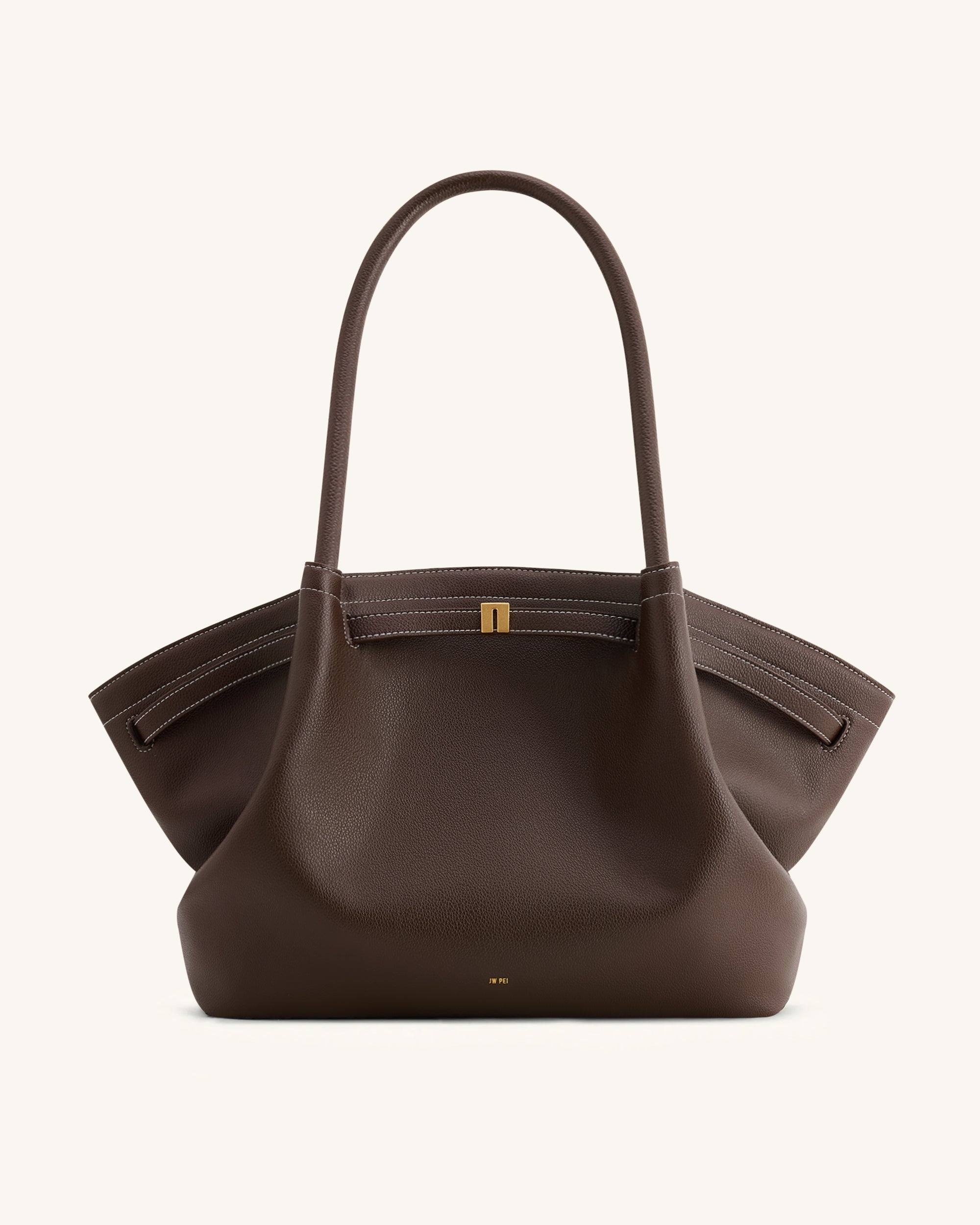 Hana Large Tote Bag - Dark Brown | JW PEI
