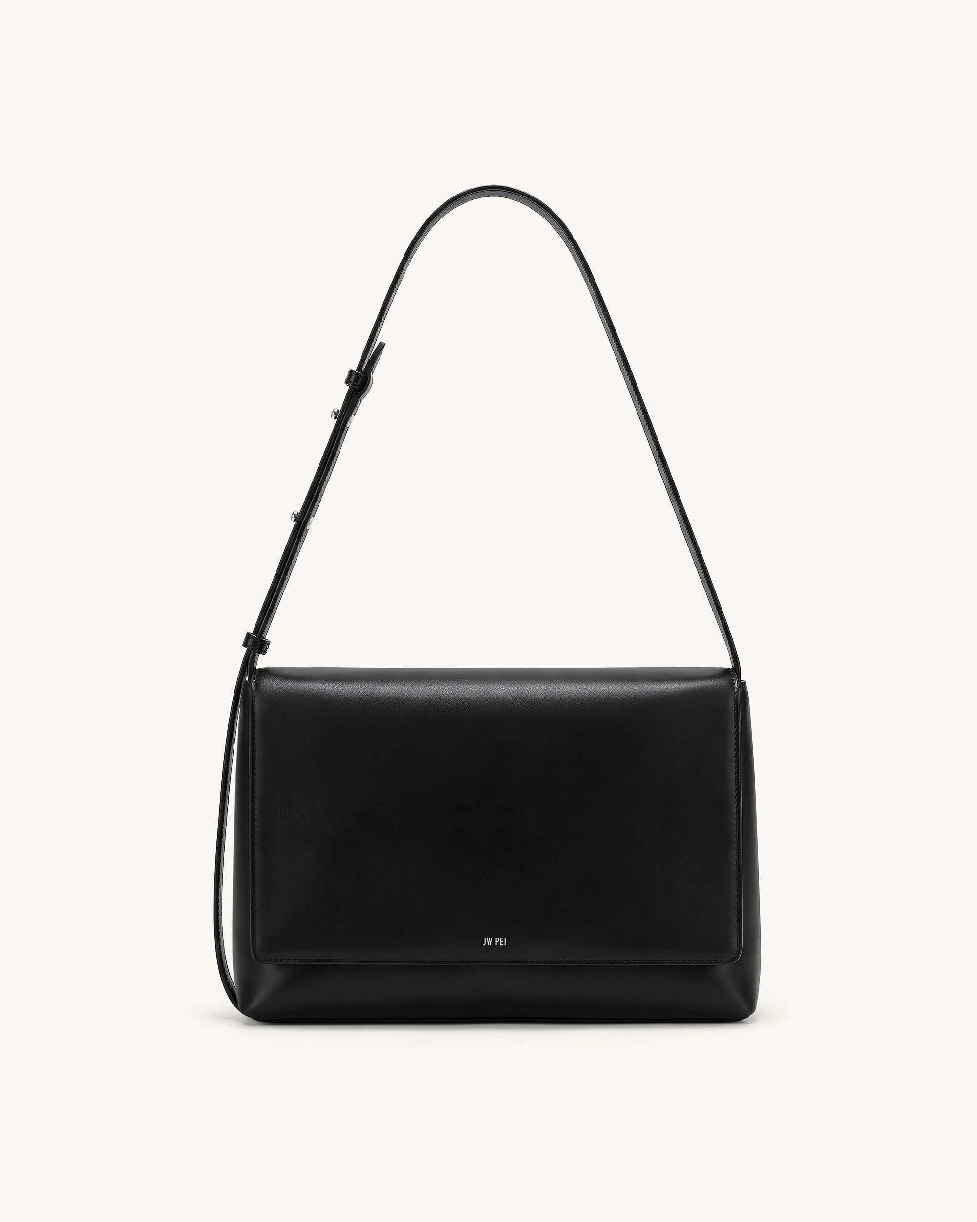Isolde Flap Shoulder Bag - Black | JW PEI