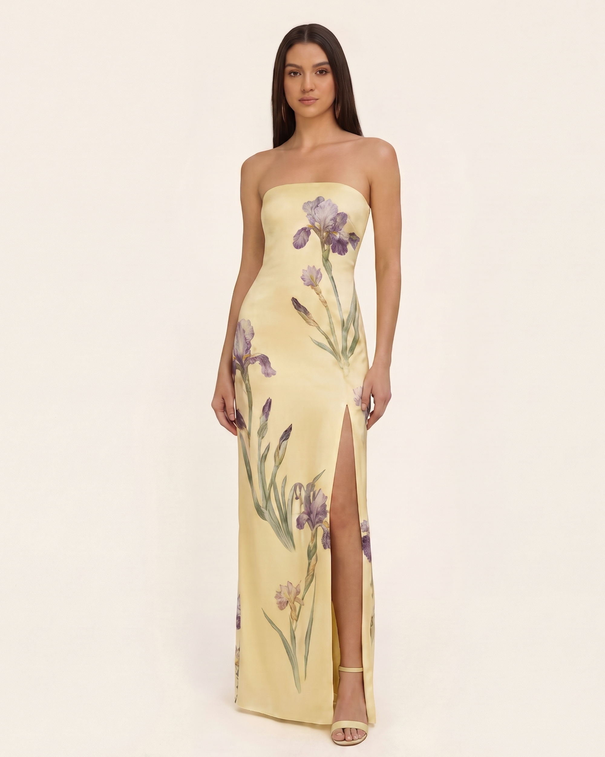 black satin high neck maxi dress MAREN SATIN HALTER MAXI Dress | Tie-Neck Wedding Guest Dress