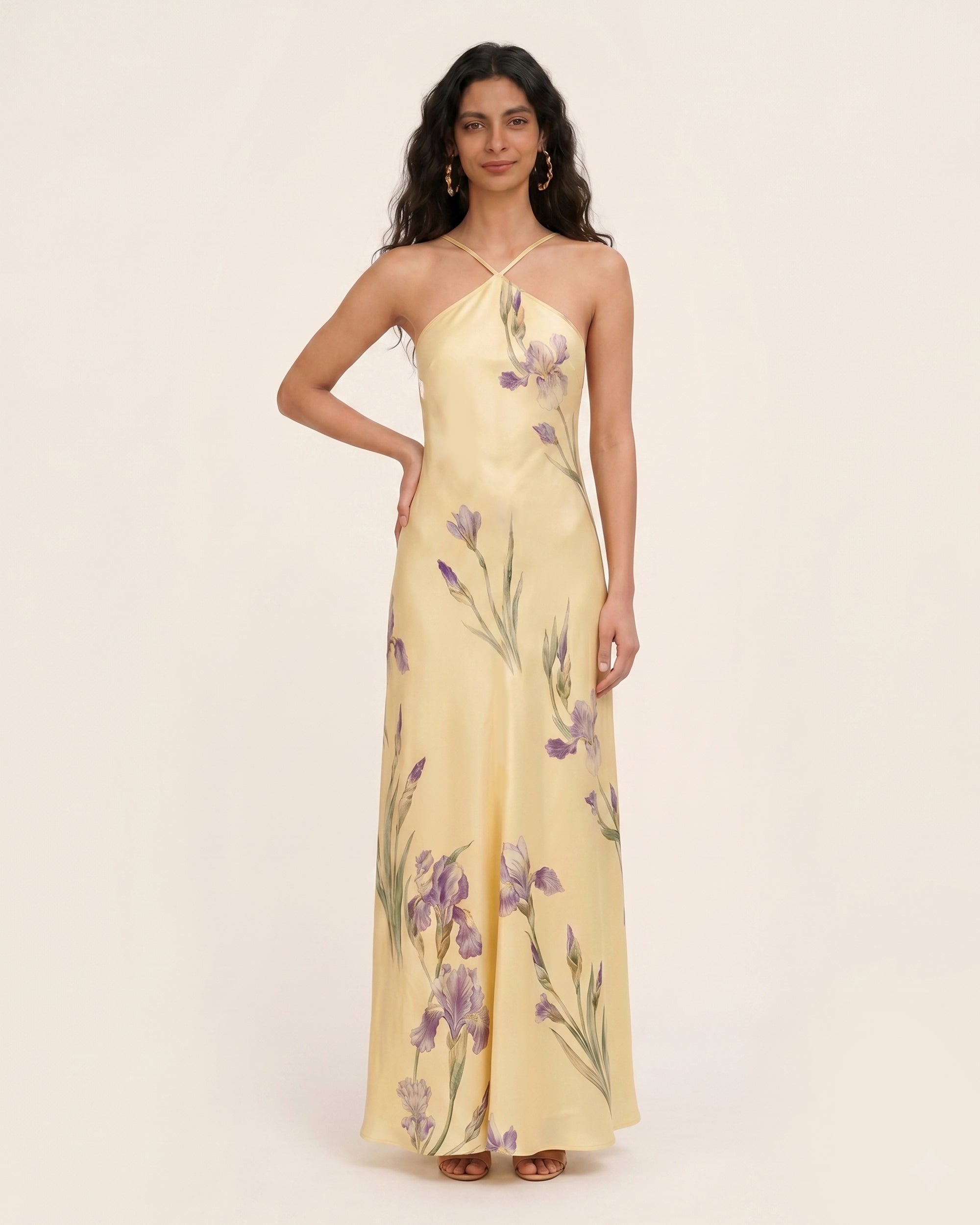 yellow open back maxi dress Summer Wedding Guest Dress | Elai Open Back Maxi Dress - Yellow