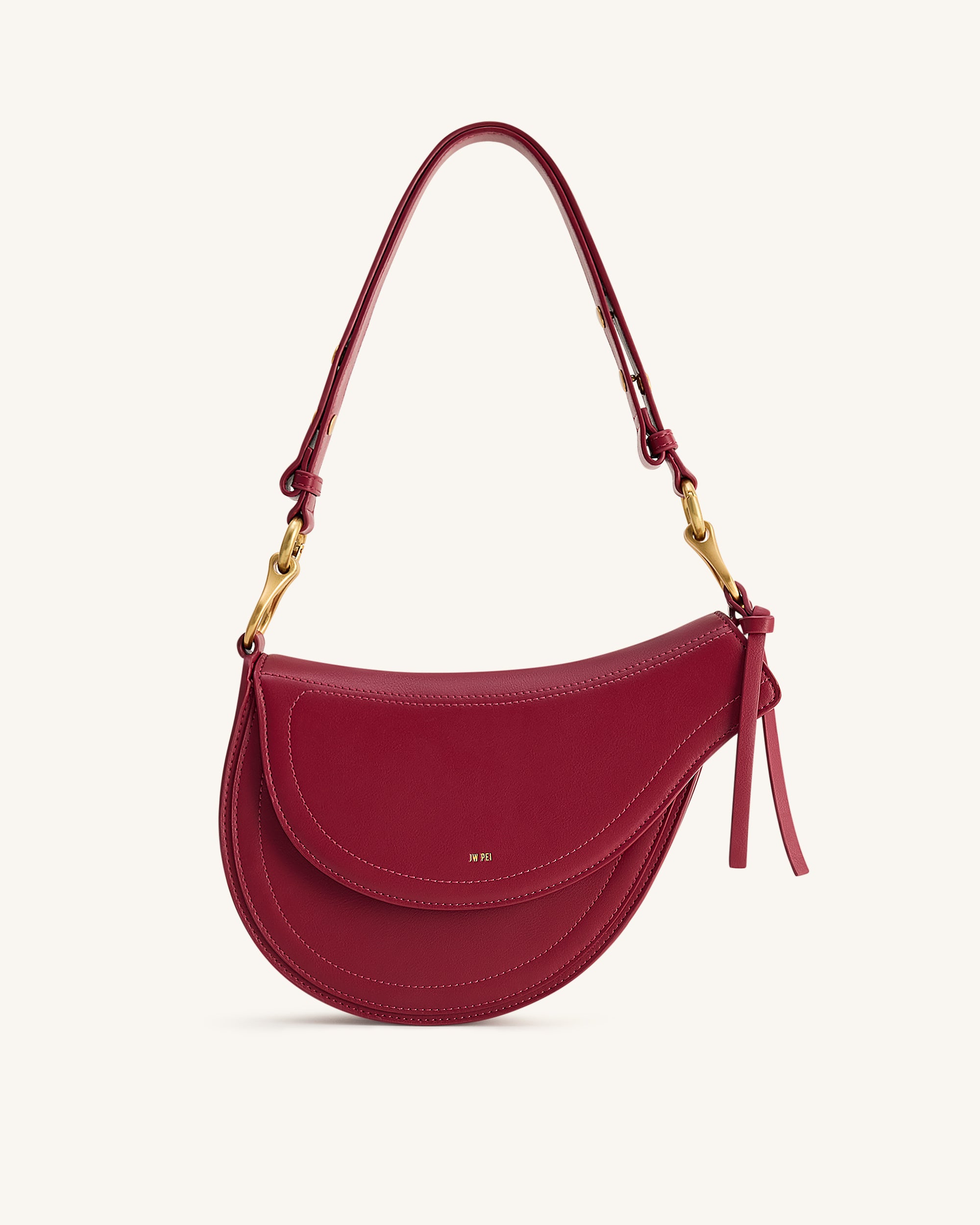 Ashlie Crossbody Bag - Burgundy | JW PEI