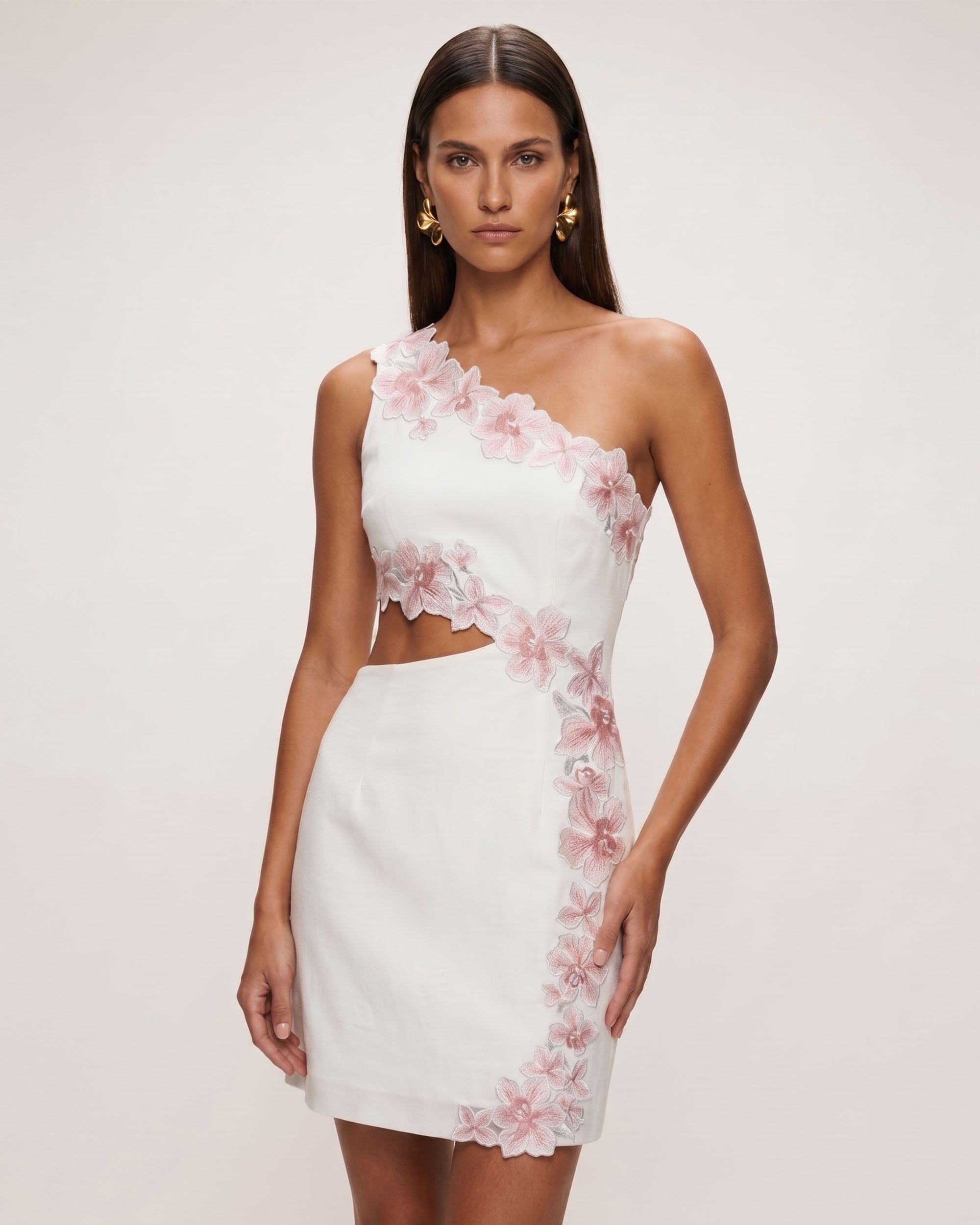 pink cut out dress Kynlee Strapless Twist Front Bodycon Mini Dress • Shop American Threads Women's Trendy Online Boutique Ballet Pink / S