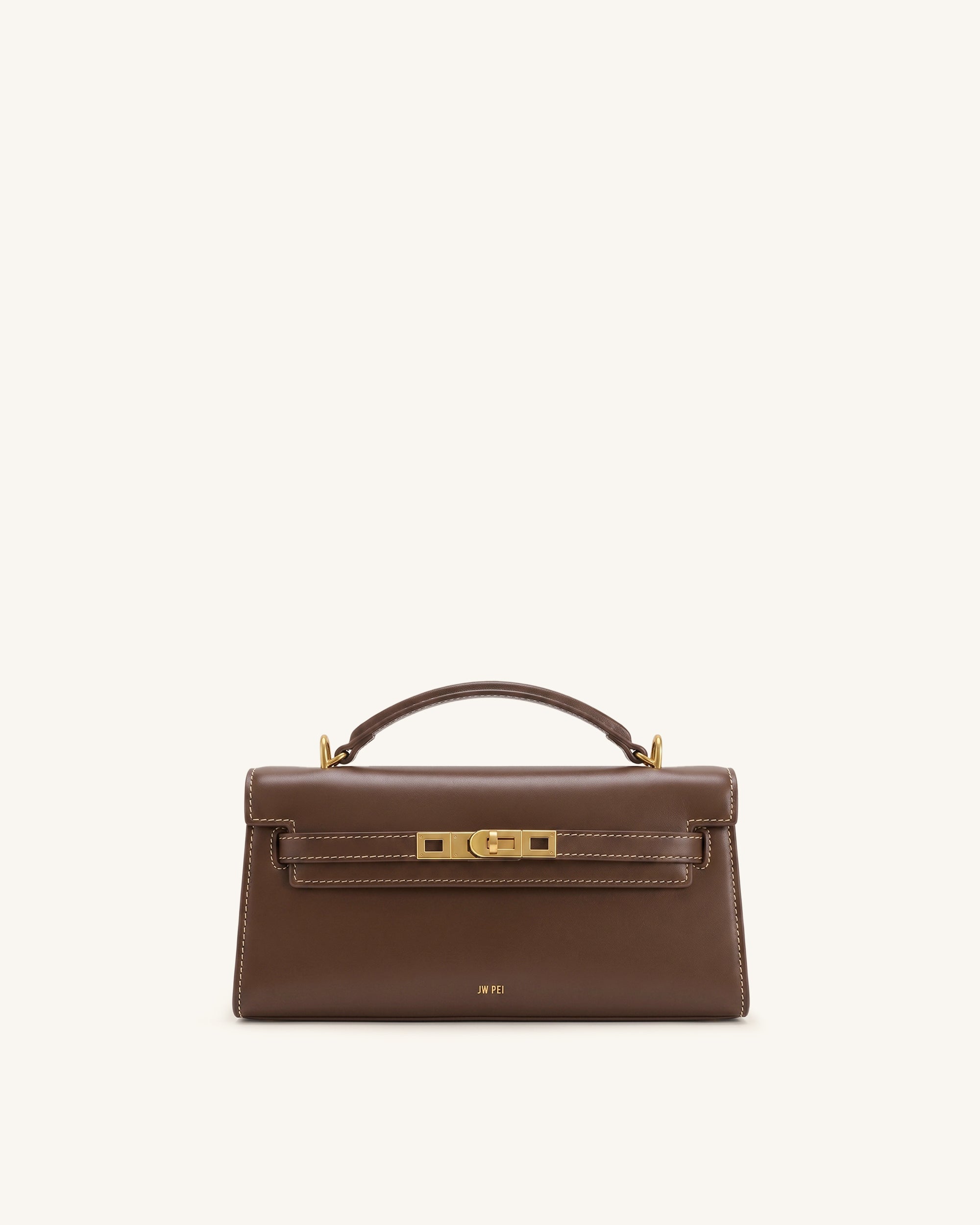 Noor Top Handle Bag - Amber Brown | JW PEI