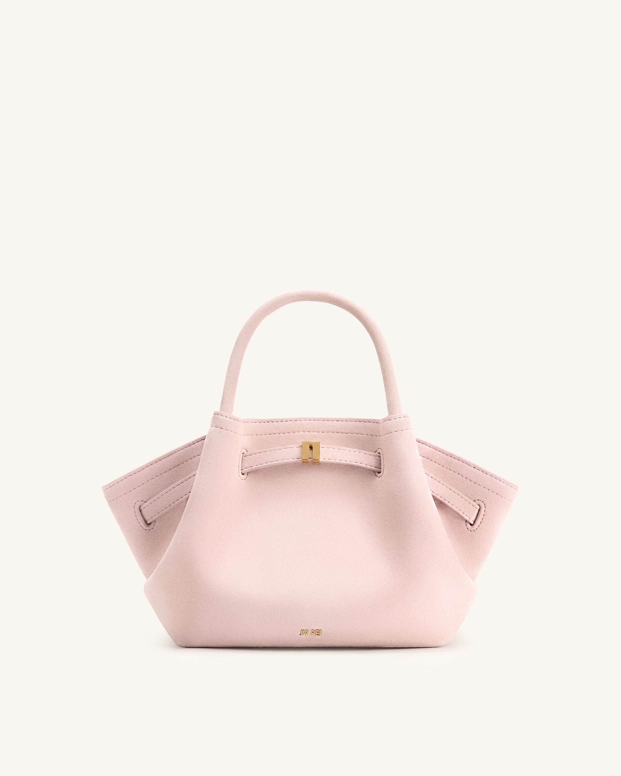 Hana Mini Faux Suede Tote Bag - Pink | JW PEI