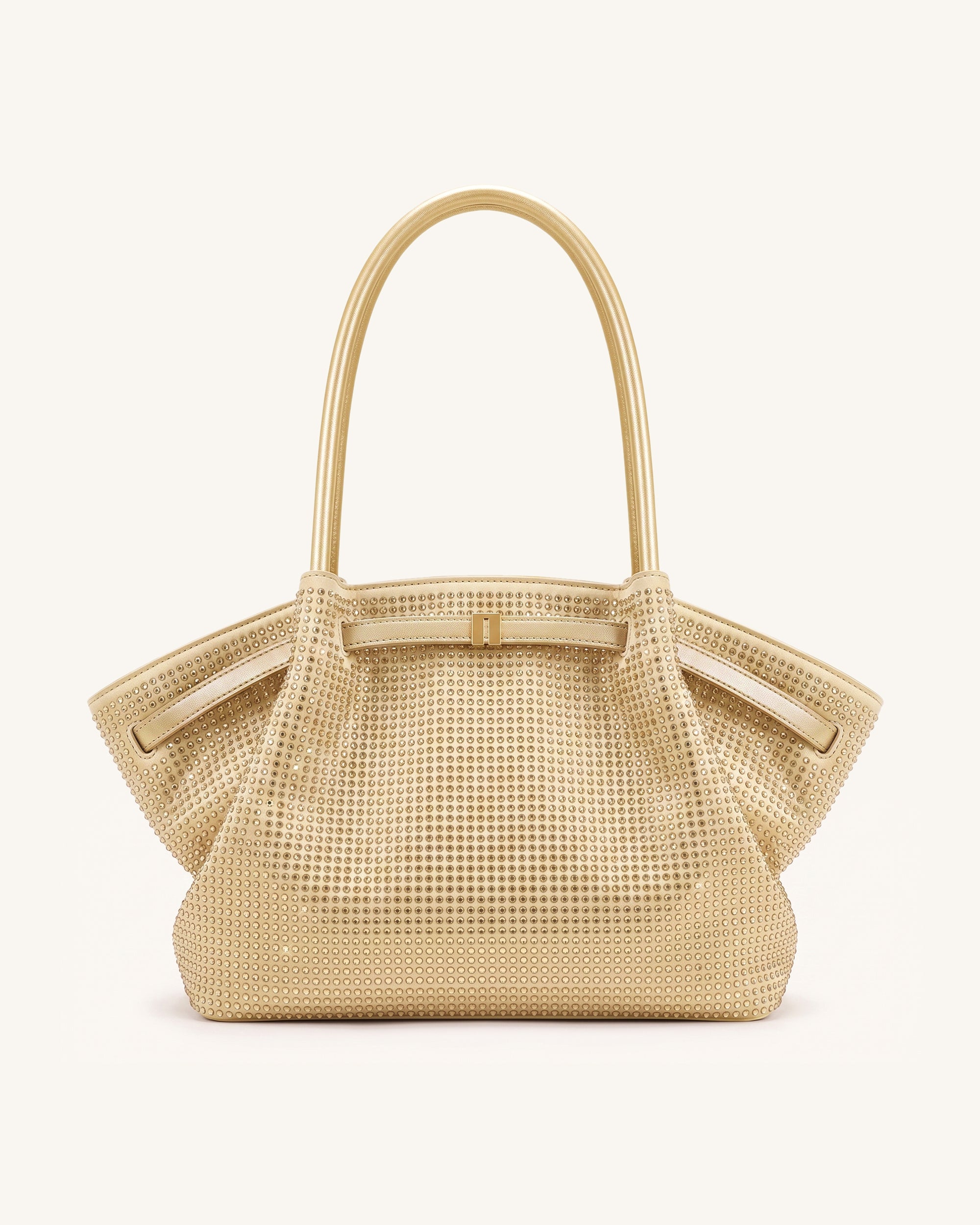 ＊hana＊ Hana Large Artificial Crystal Tote Bag - Champagne | JW PEI