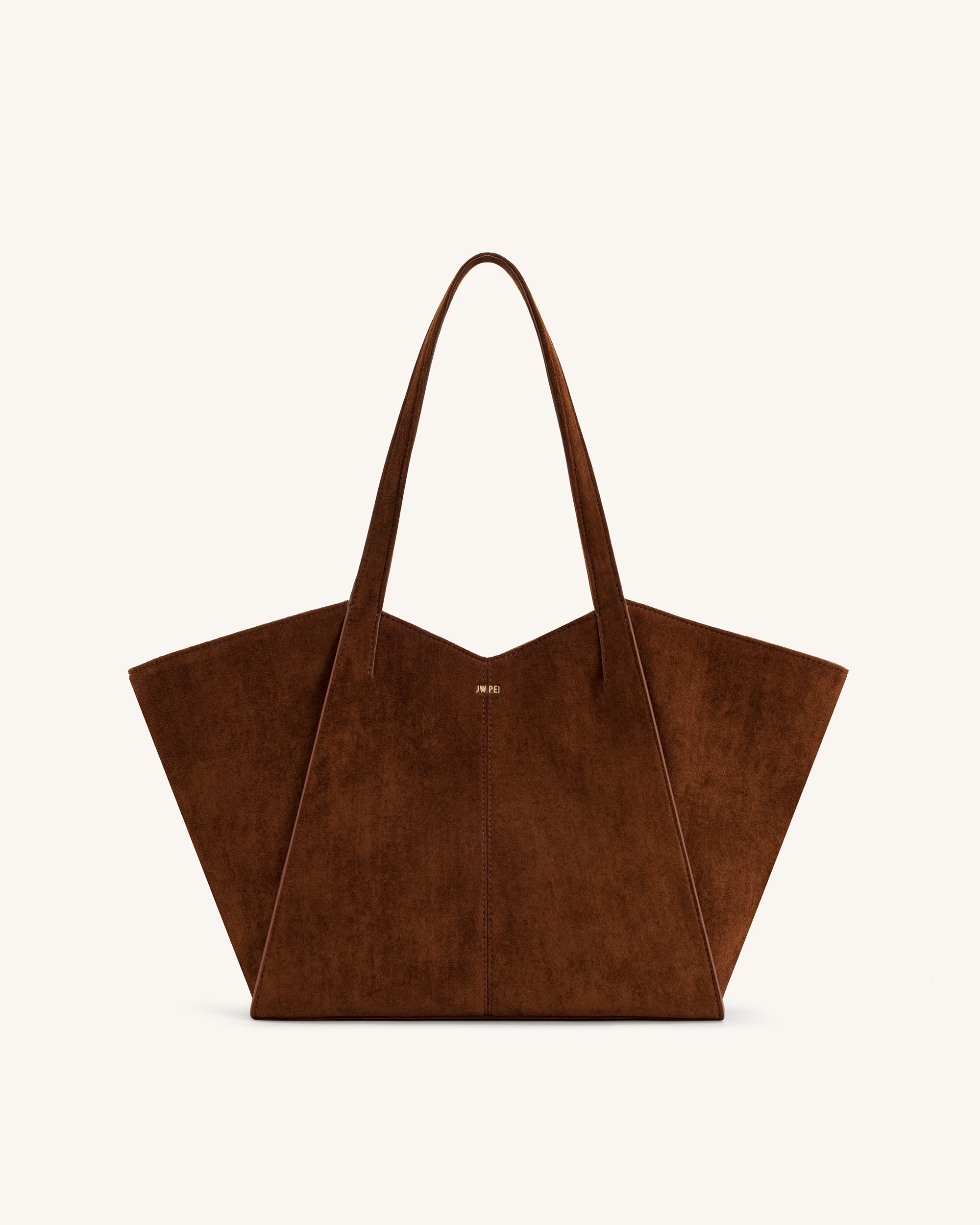 Kiana Large Capacity Tote Bag - Dark Brown | JW PEI