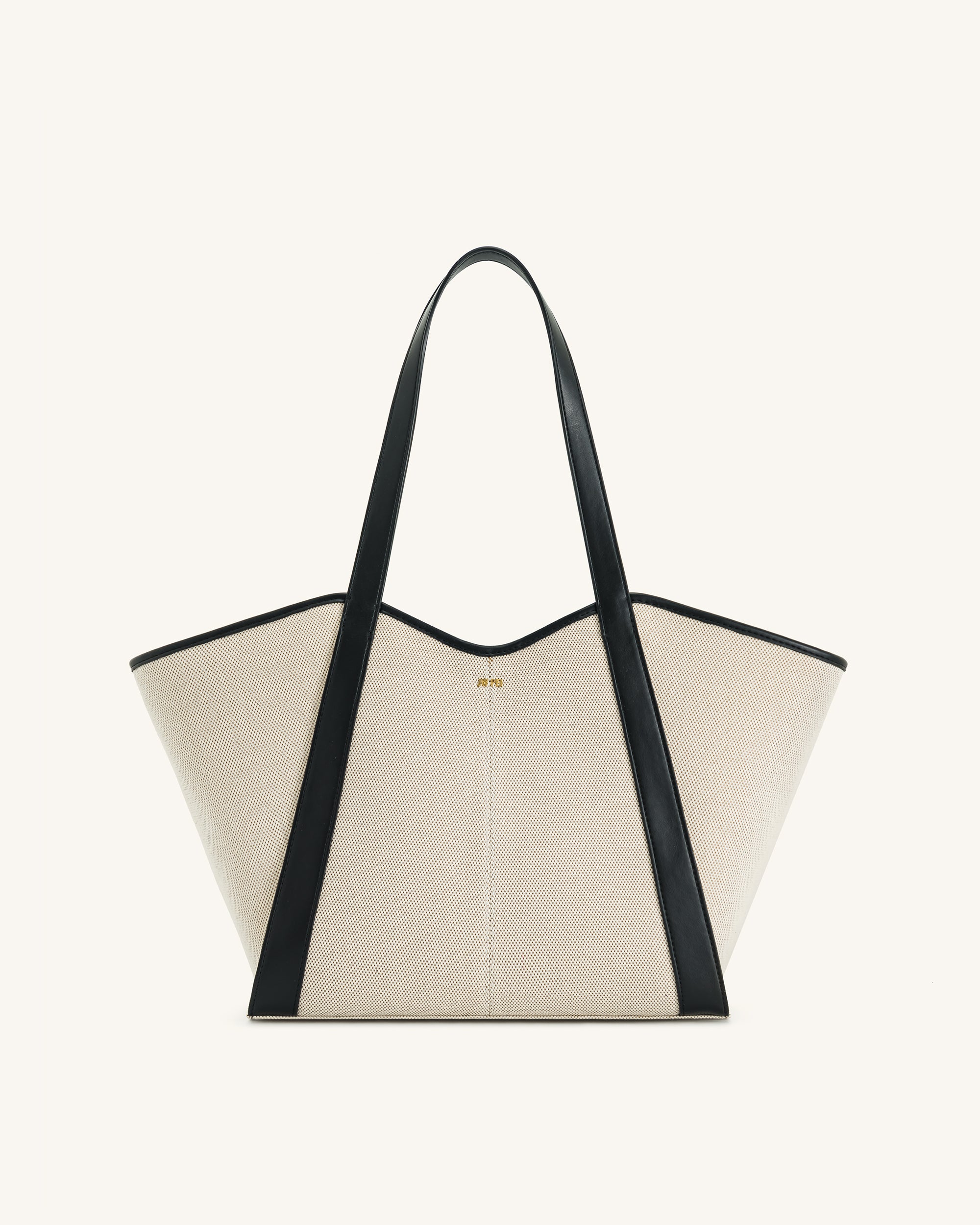 Kiana Large Capacity Tote Bag - Black Canvas | JW PEI