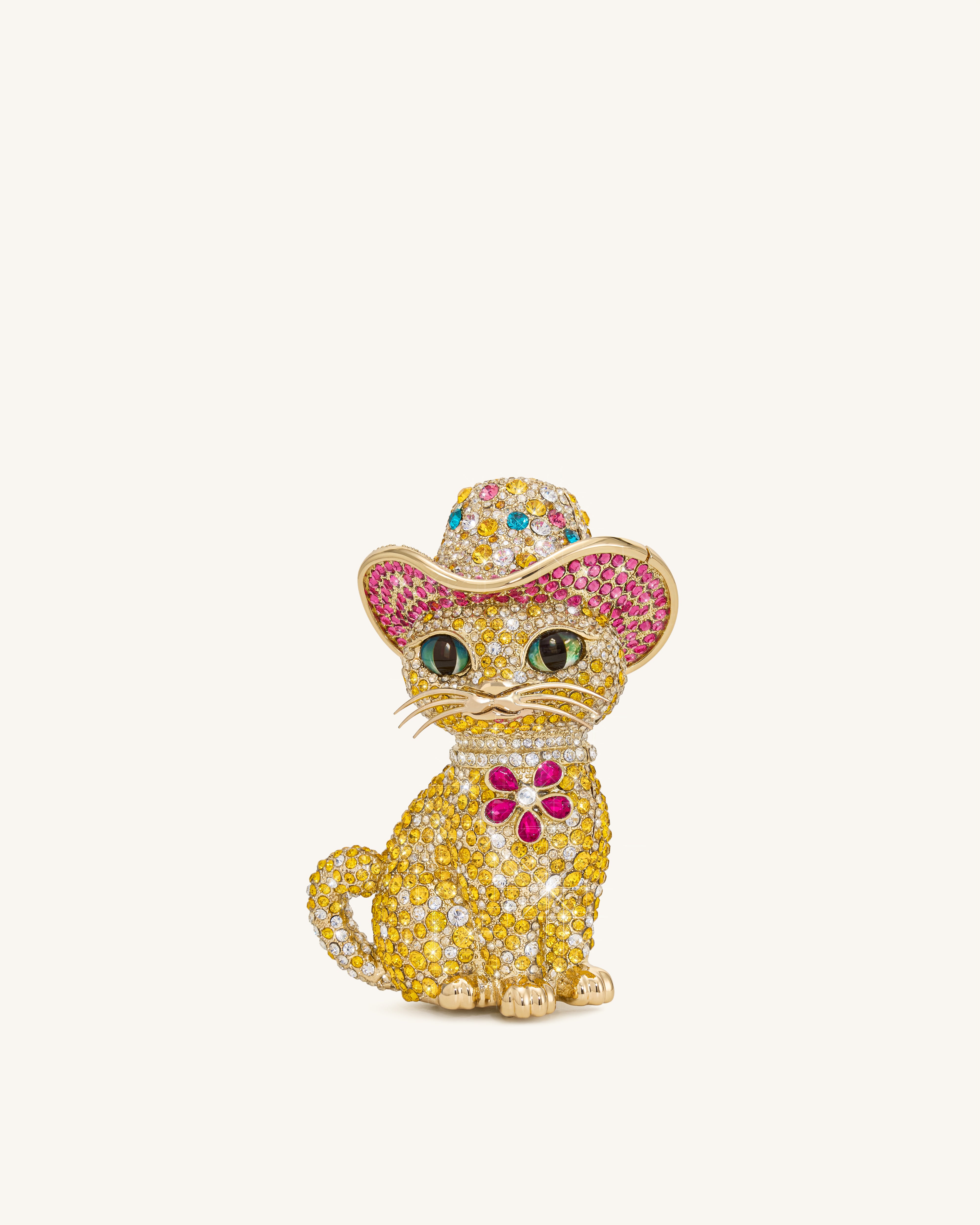 コレクション Jewelry cat Glamorous Cat Clutch - Multicolor Gold | JW PEI