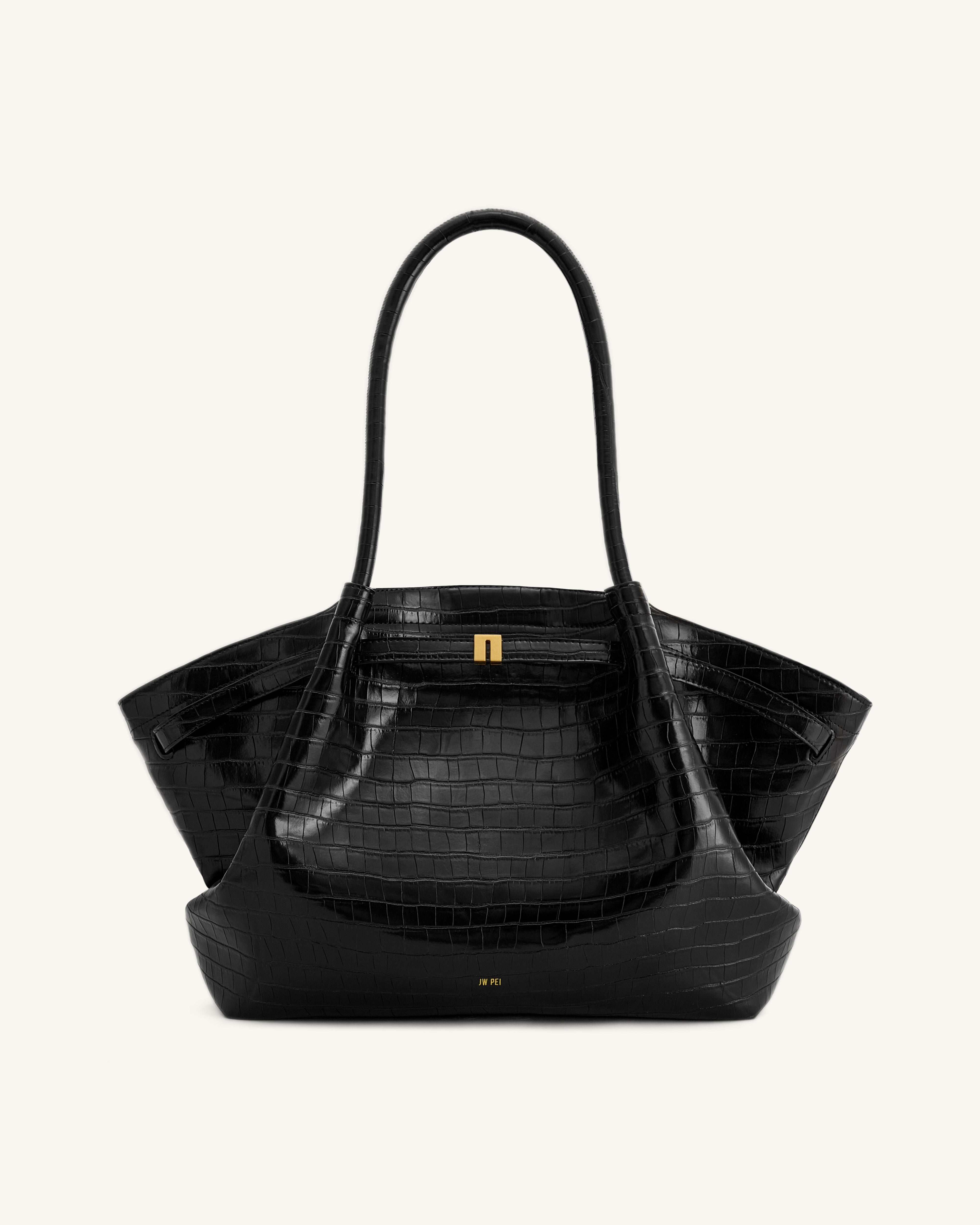 バッグ @hanahana Hana Large Tote Bag - Black Croc | JW PEI