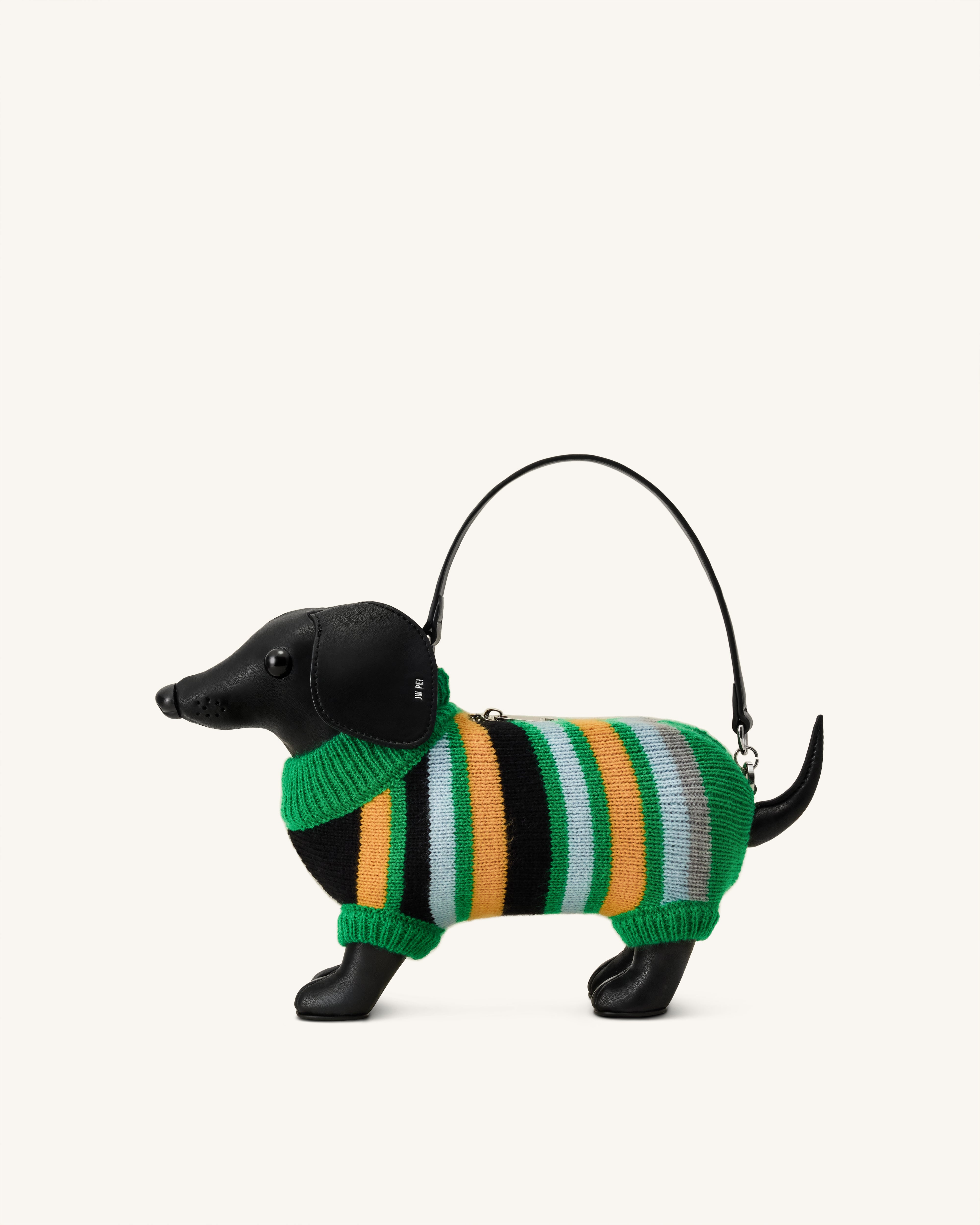 Addison Dachshund Handbag - Black | JW PEI