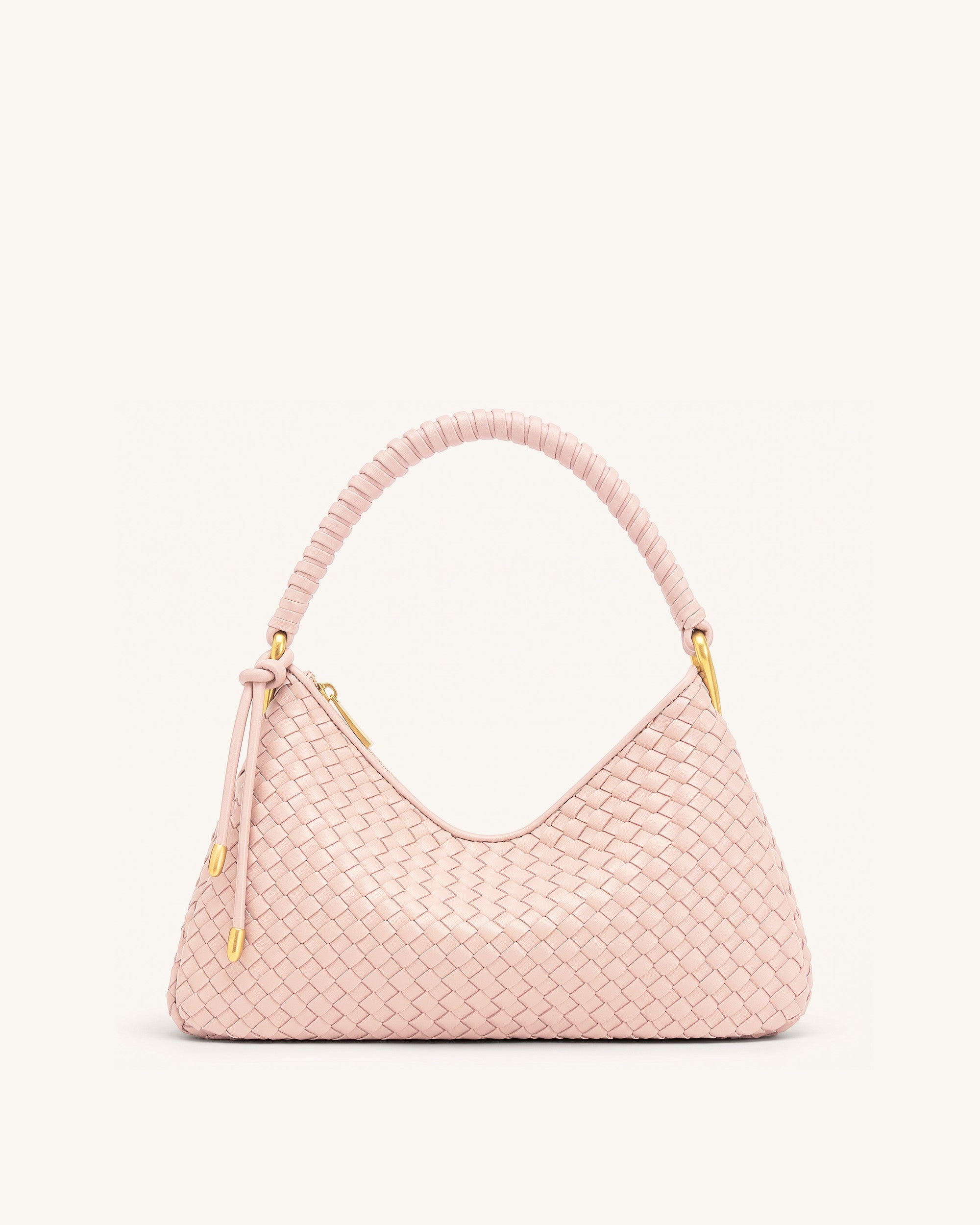 Lorena Woven Shoulder Bag - Light Pink | JW PEI