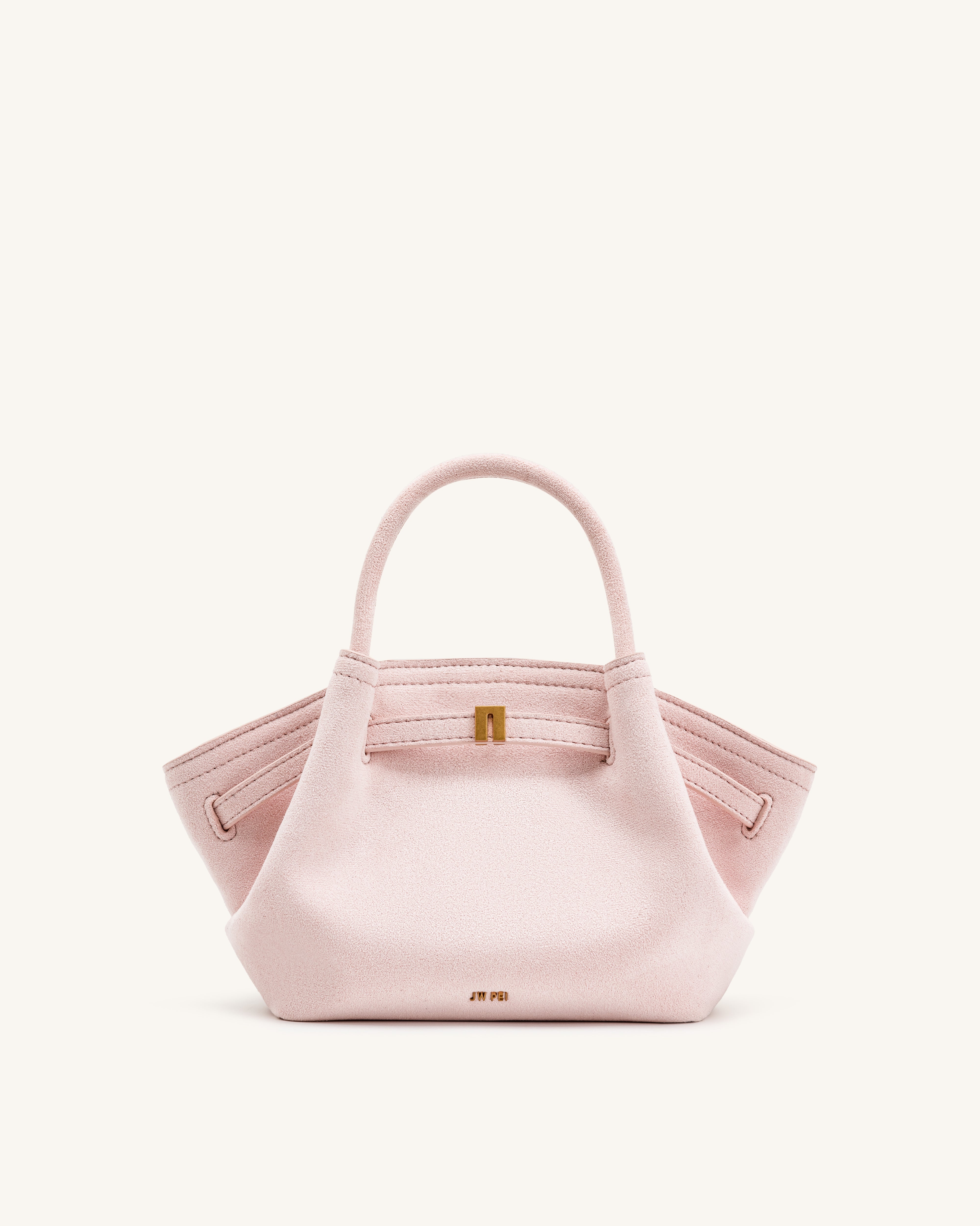 Hana Mini Faux Suede Tote Bag - Pink | JW PEI