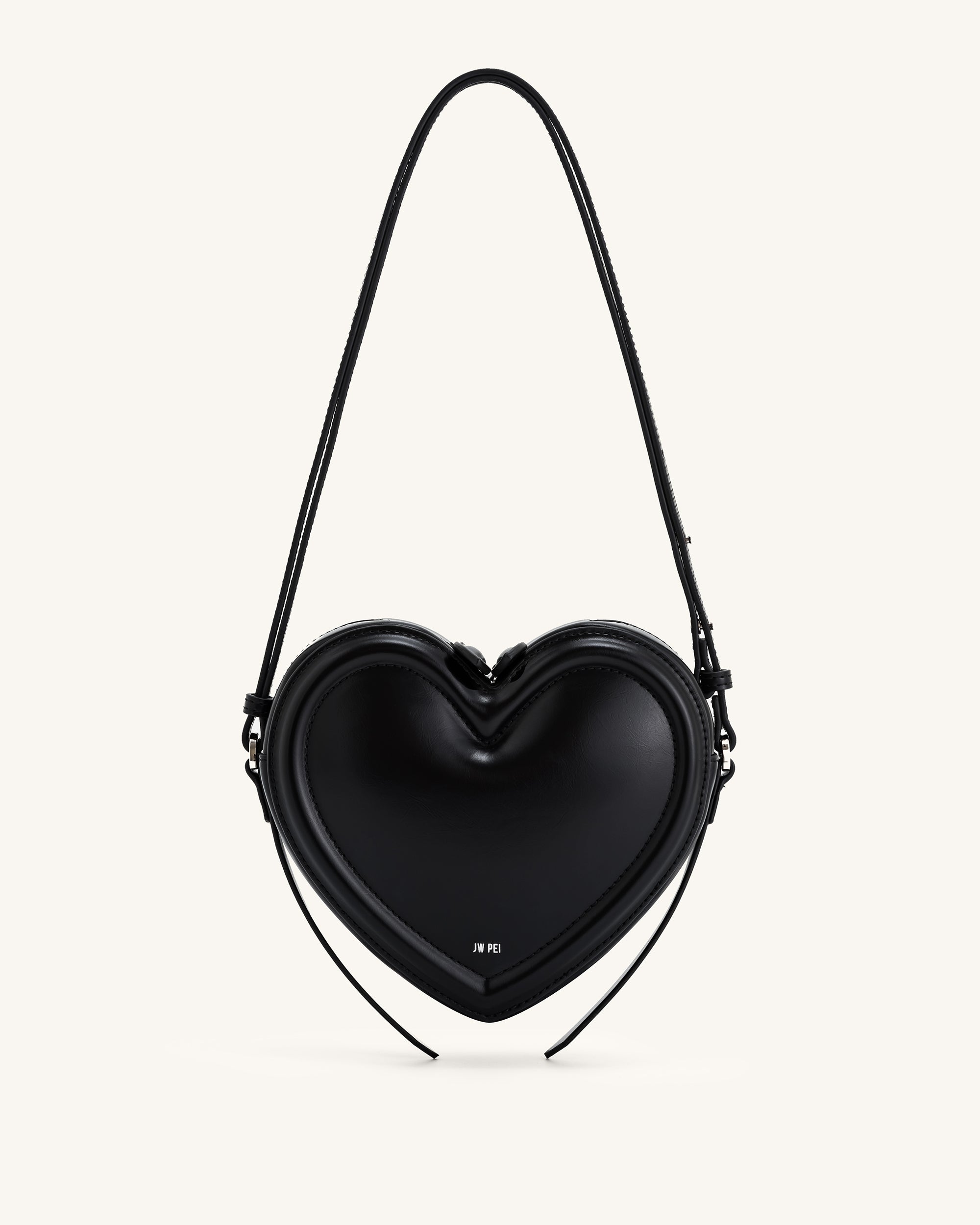 Arlene Heart Shaped Bag Black JW PEI - Main Image