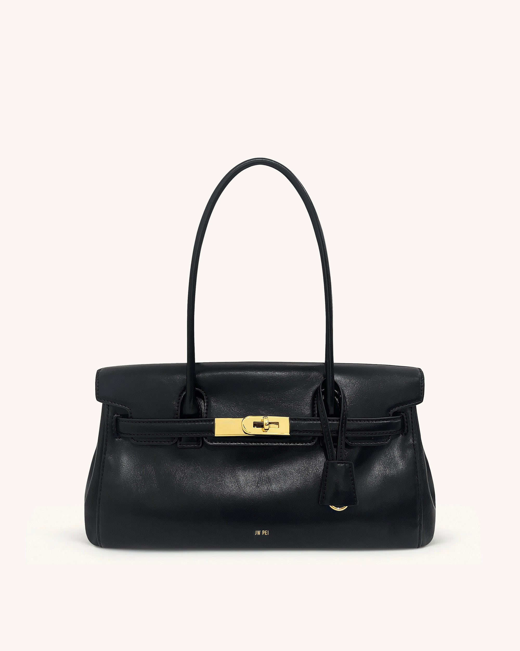 JW PEI ブラックショルダーバッグ FEI Joy Shoulder Bag - Iron Black | JW PEI