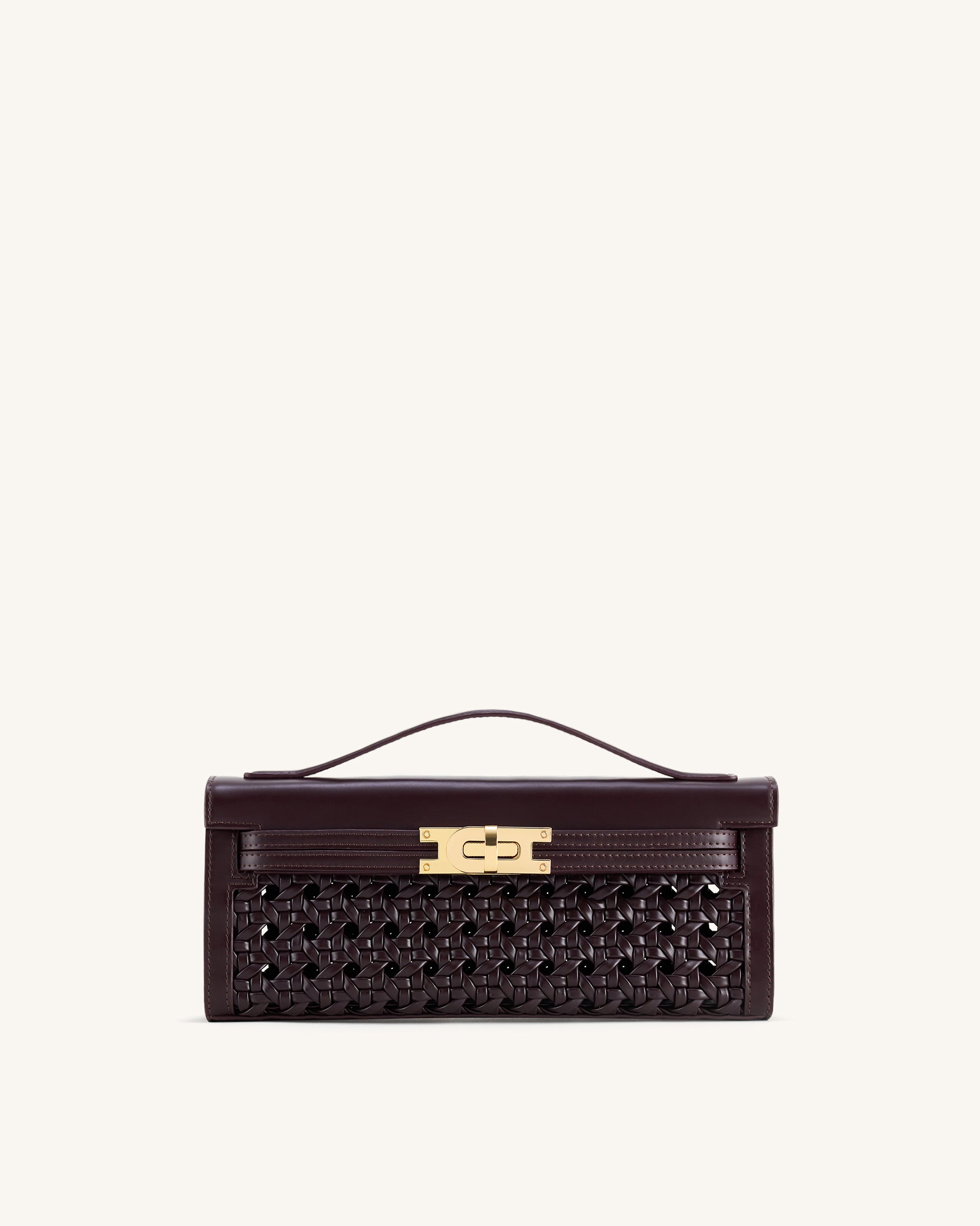Bria Structured Top Handle Bag - Dark Red | JW PEI