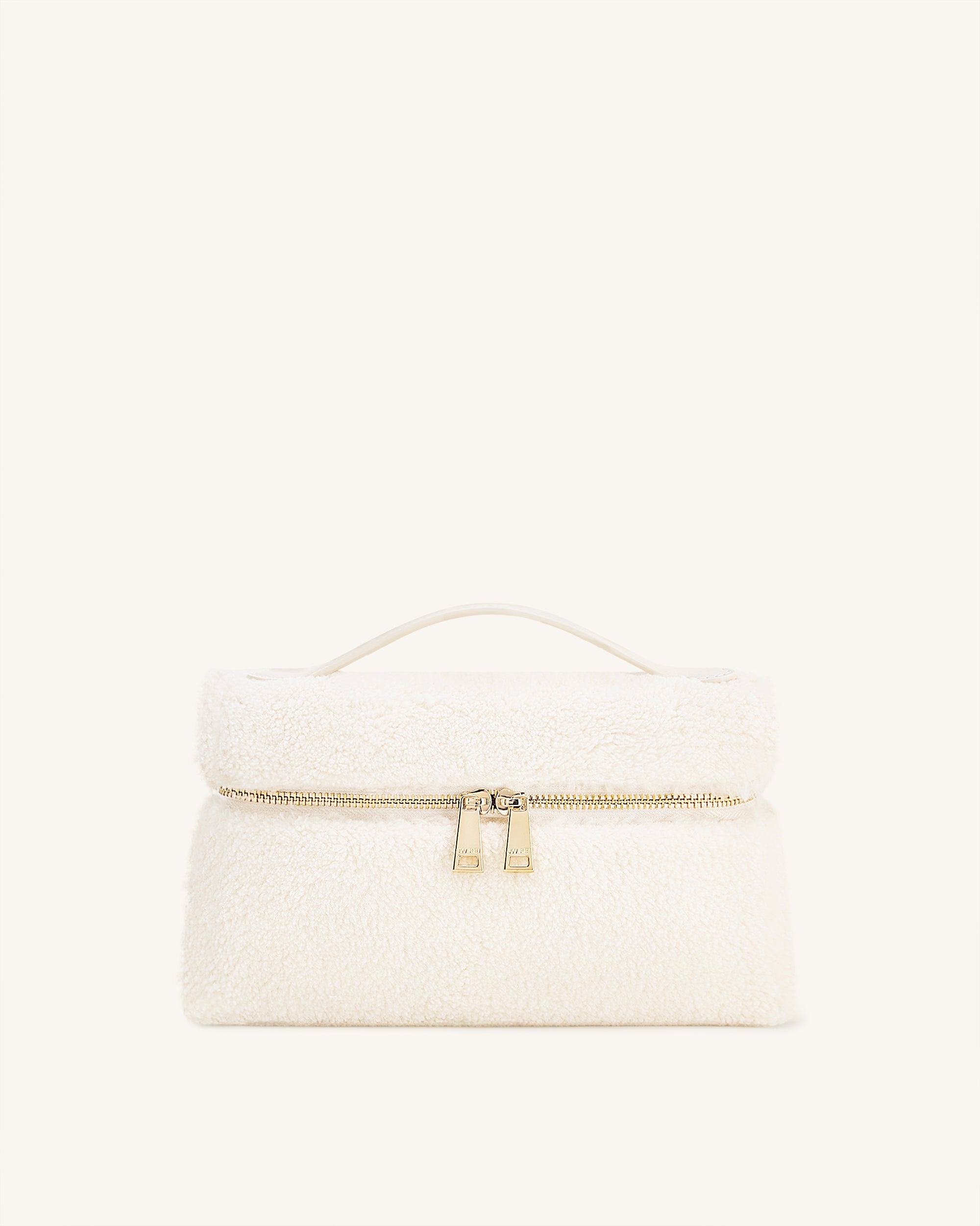 Thea Faux Fur Top Handle Bag - Cream | JW PEI
