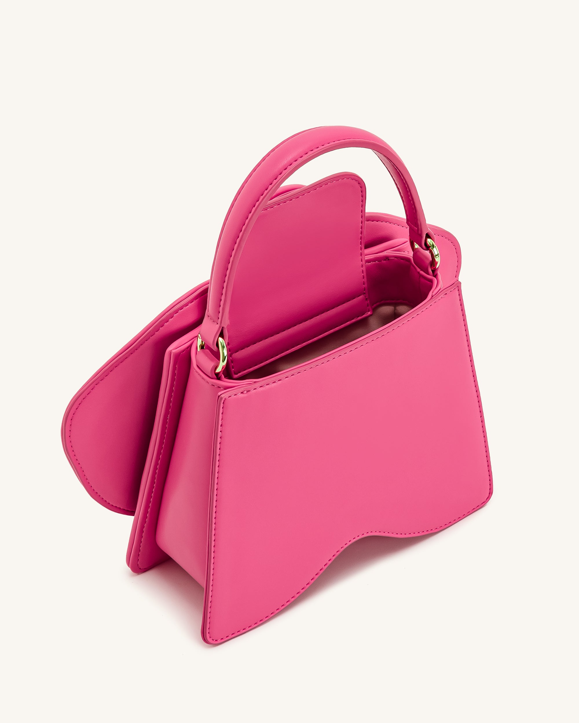Flora Orchid Shaped Top Hand Bag - Pink
