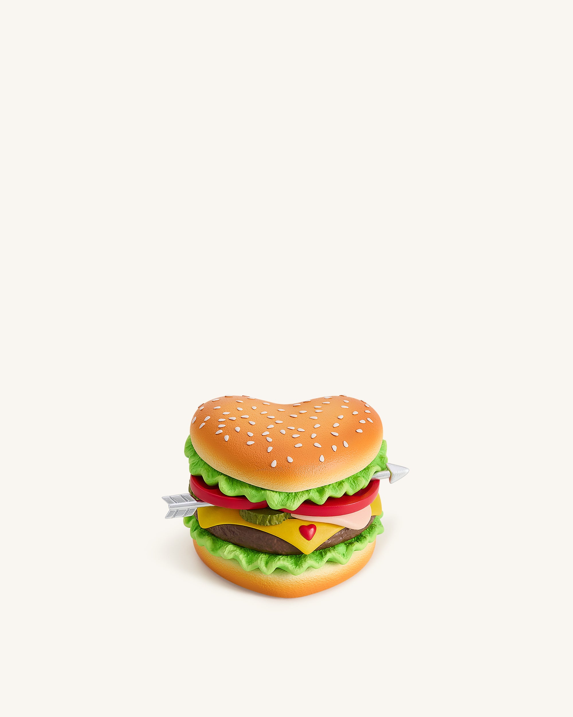 Heart Burger Novelty Clutch Bag - Multicolor | JW PEI