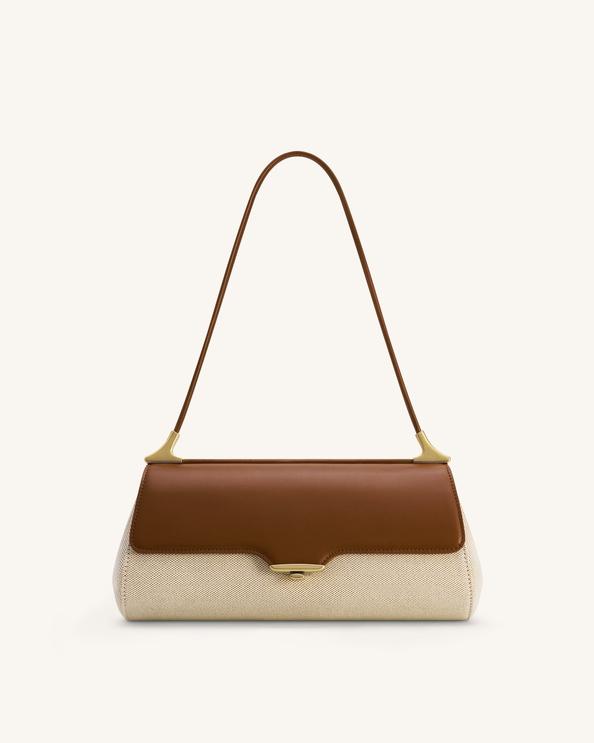 Eloise Shoulder Bag - Brown Canvas | JW PEI