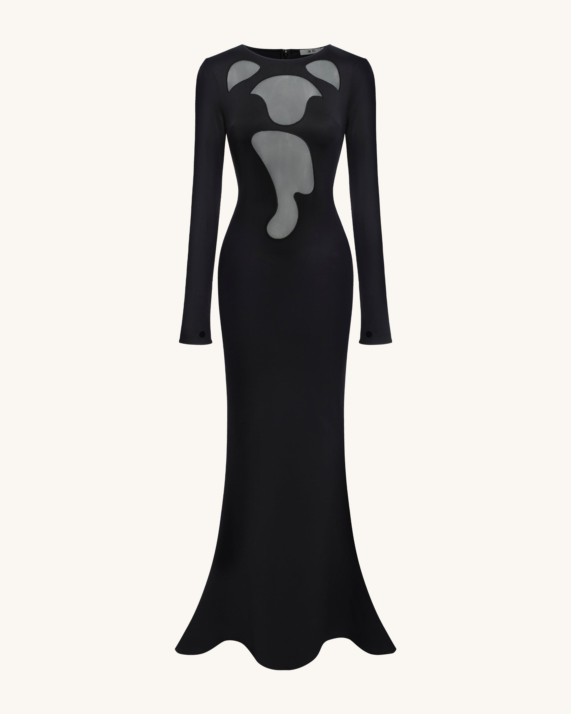 ワンピース Bibiy. COCO LONG DRESS BLACK Ava Cutout Bodycon Gown - Black | JW PEI