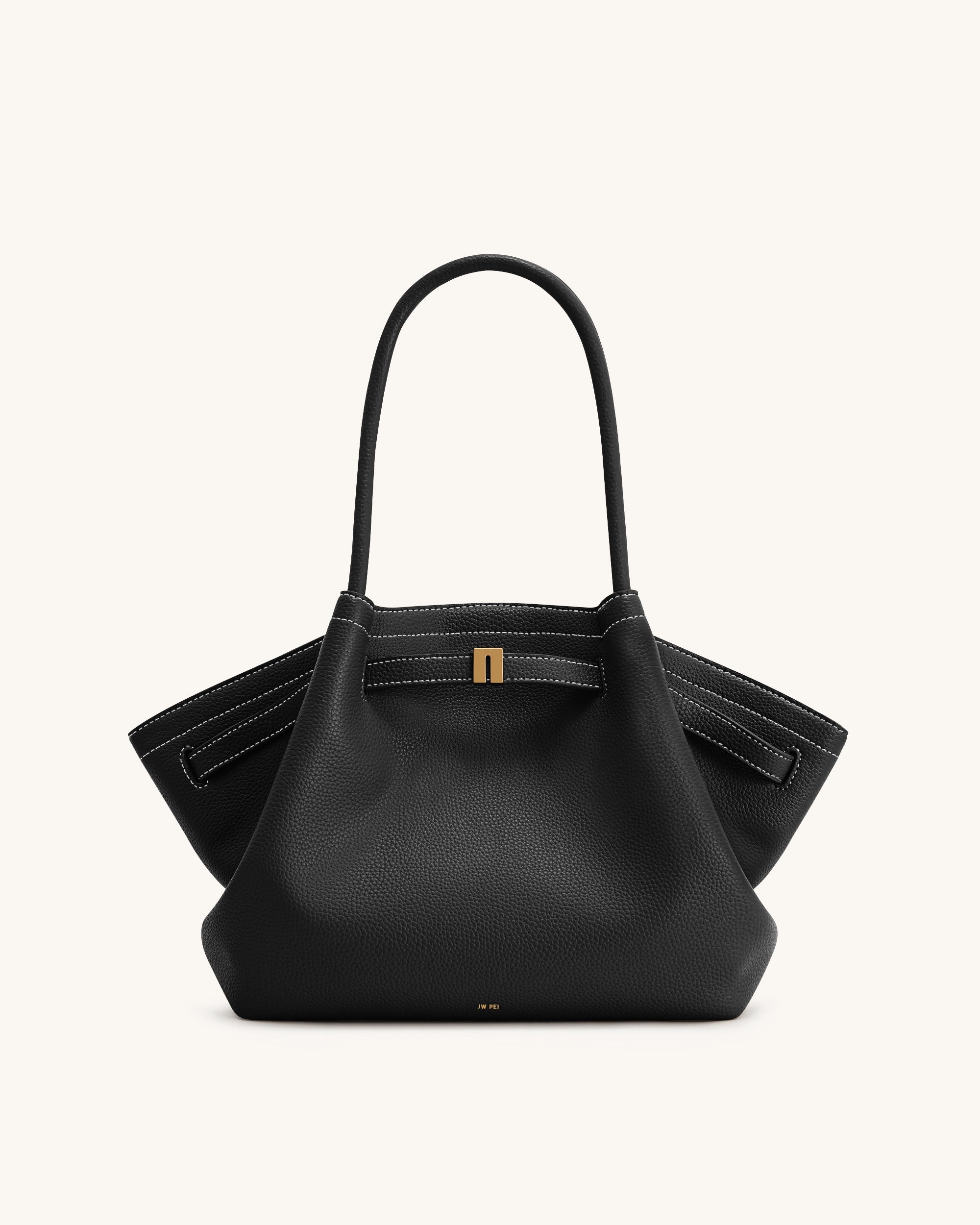 Hana Medium Tote Bag - Black | JW PEI
