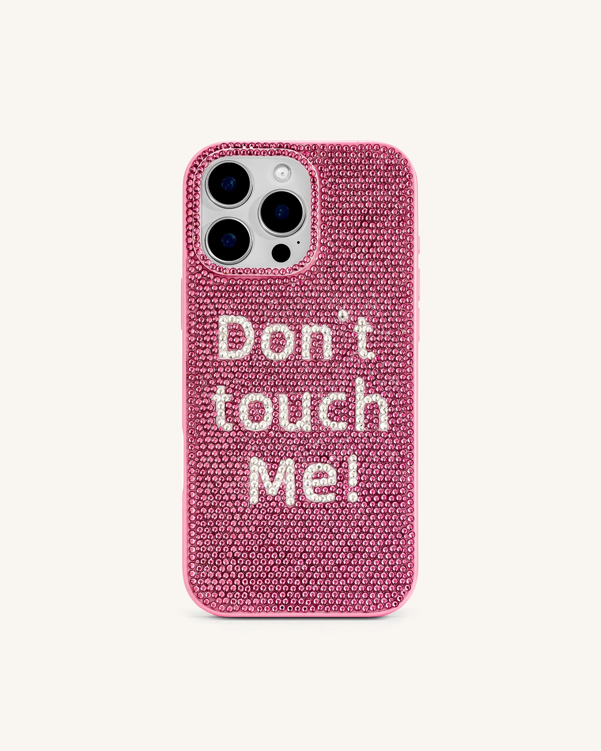 Don't Touch Me! Phone Case - Multicolor Pink iPhone 16 Pro Max Don't Touch Me! Phone Case - Multicolor Pink iPhone 16 Pro Max