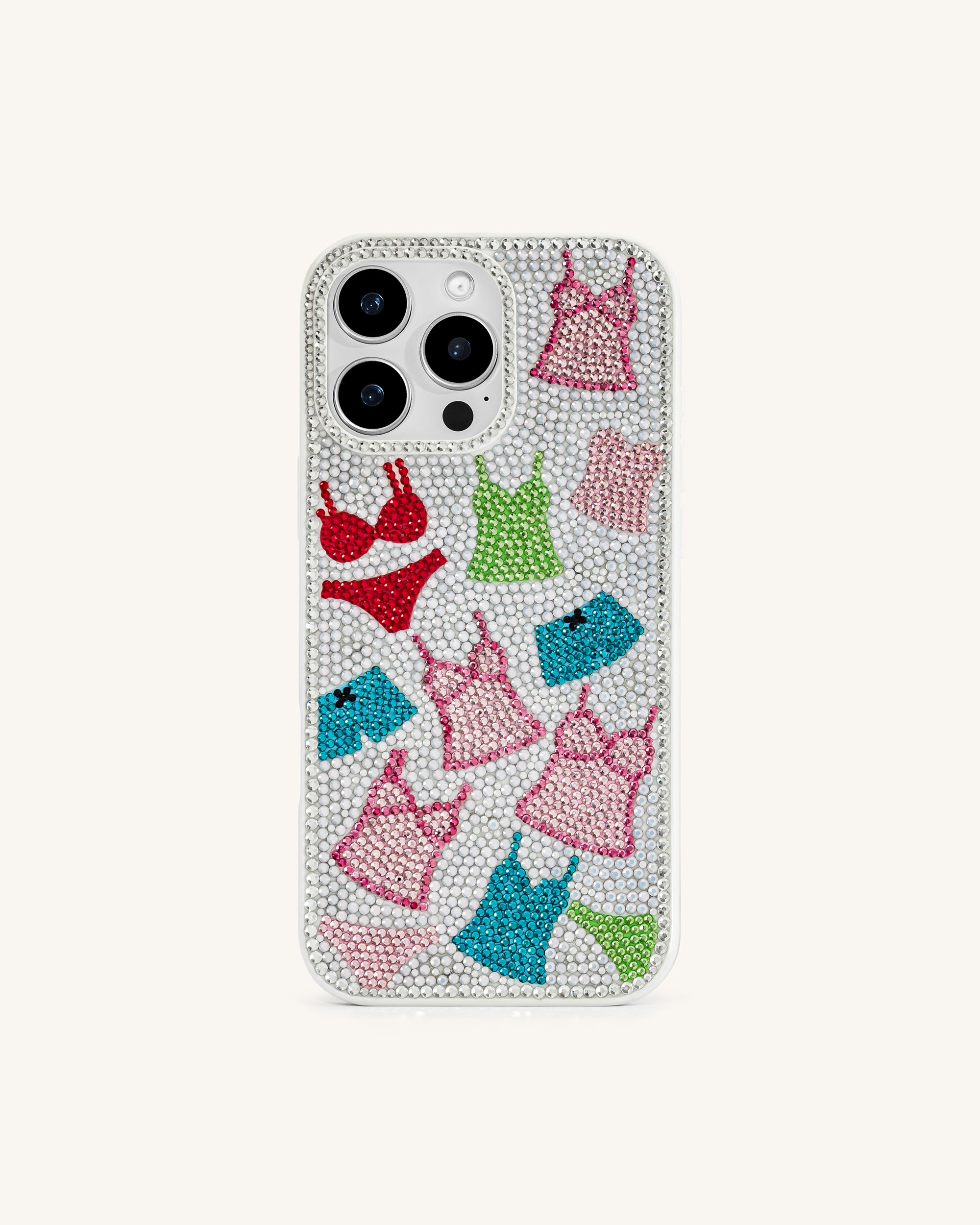 Lingerie Pattern Artificial Crystal Phone Case – Multicolor Lingerie Pattern Artificial Crystal Phone Case – Multicolor