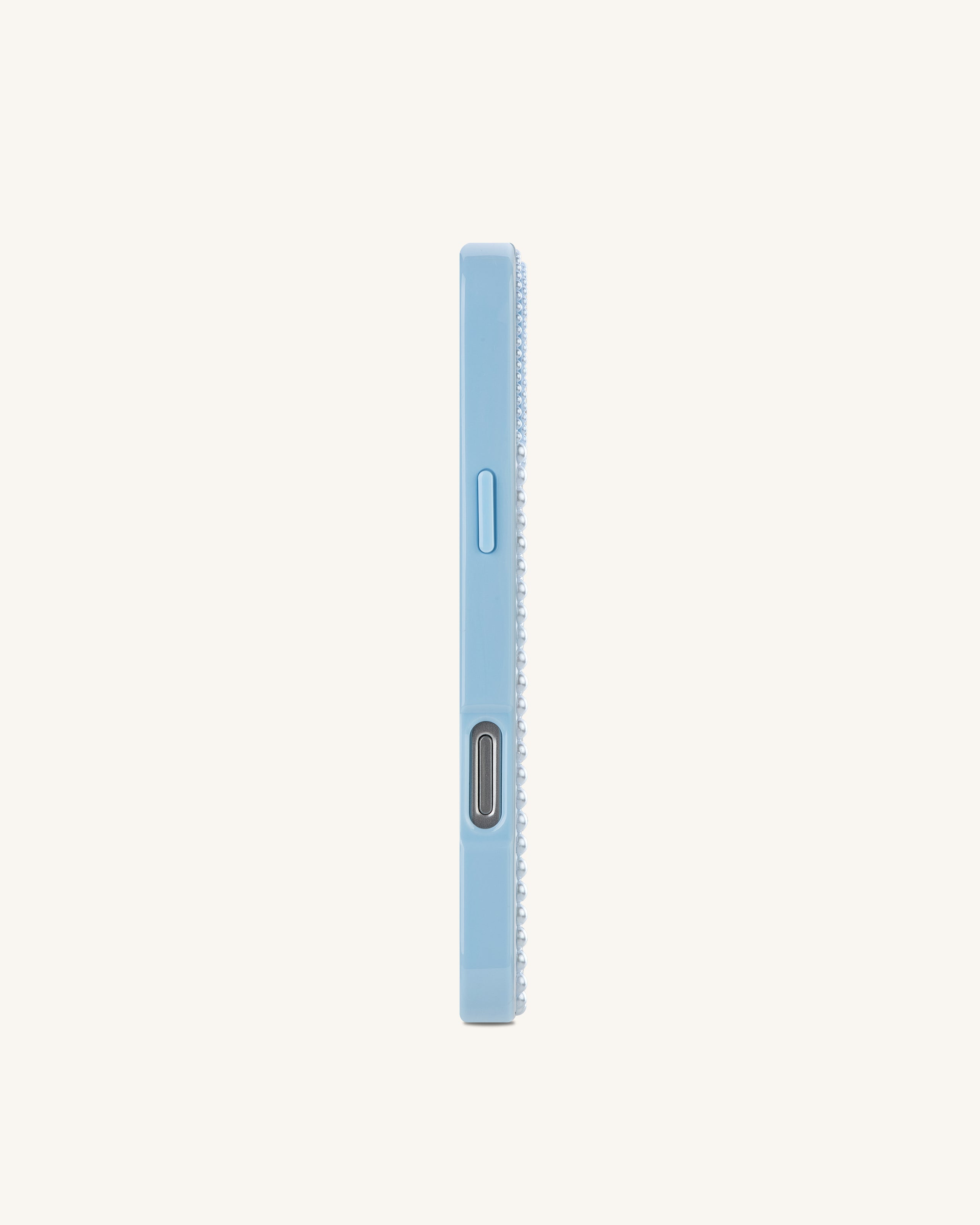 Pearl Marble Artificial Crystal Phone Case - Iridescent Blue