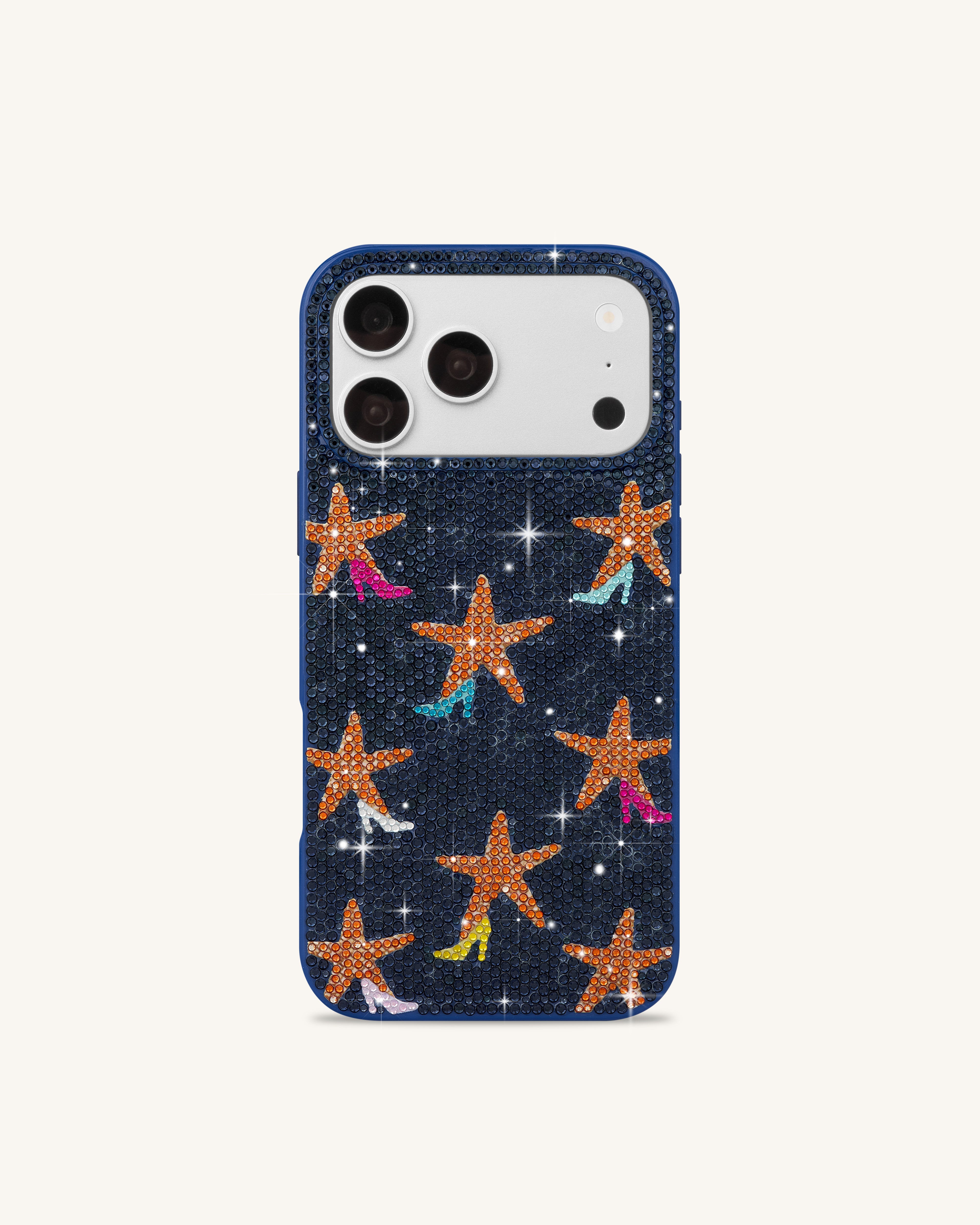Starfish Rhinestone Phone Case - Blue | JW PEI