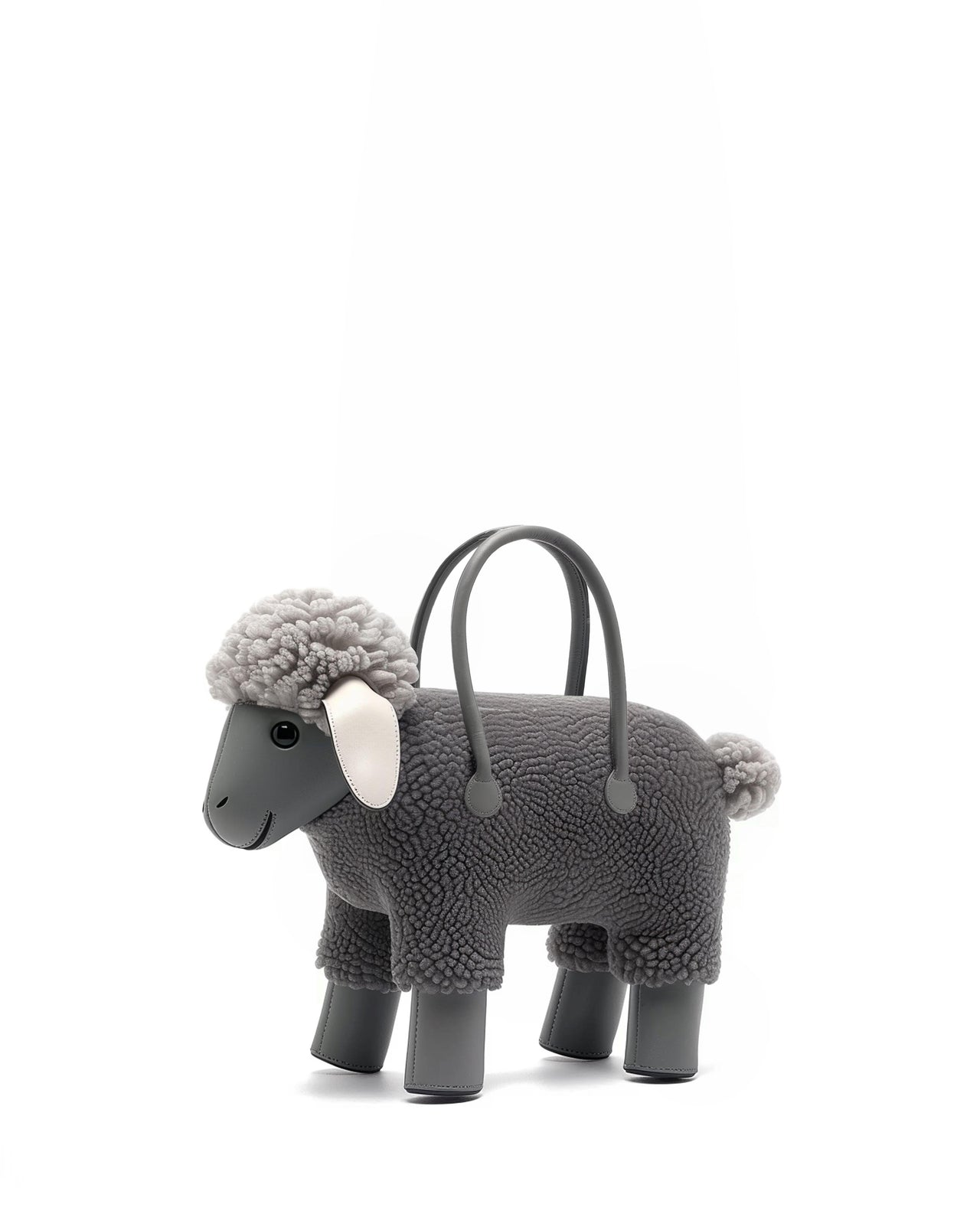 Sheep Shape Handbag - Gray