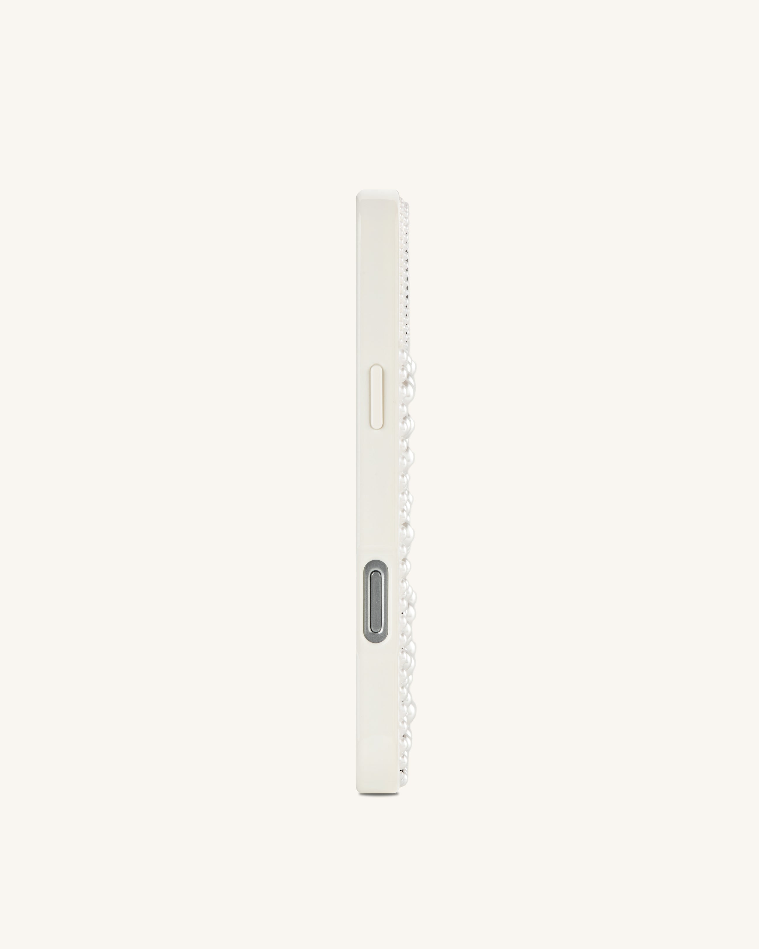 Orca Pearl Embellished Phone Case - White