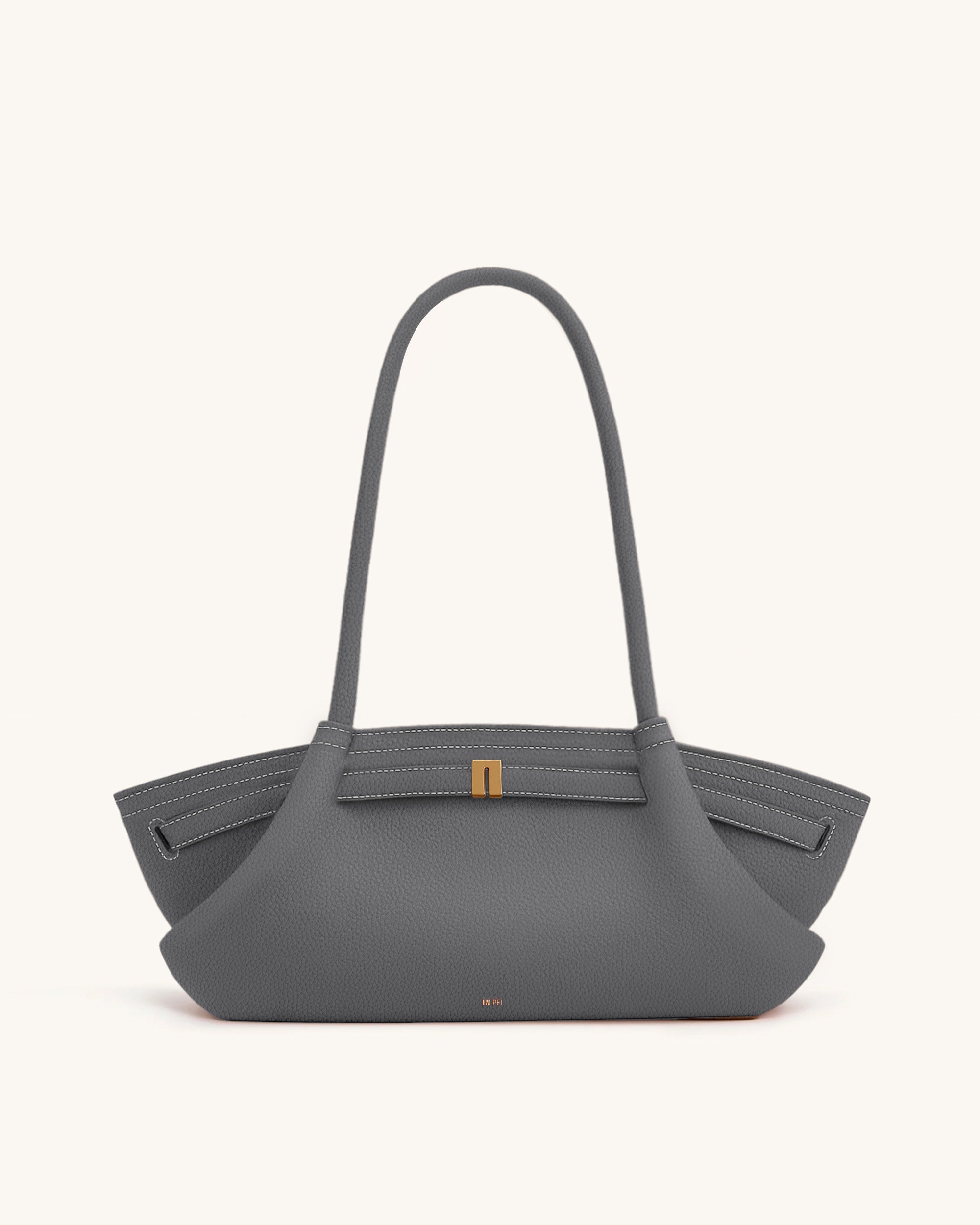 Hana Wide Tote Bag - Grey | JW PEI