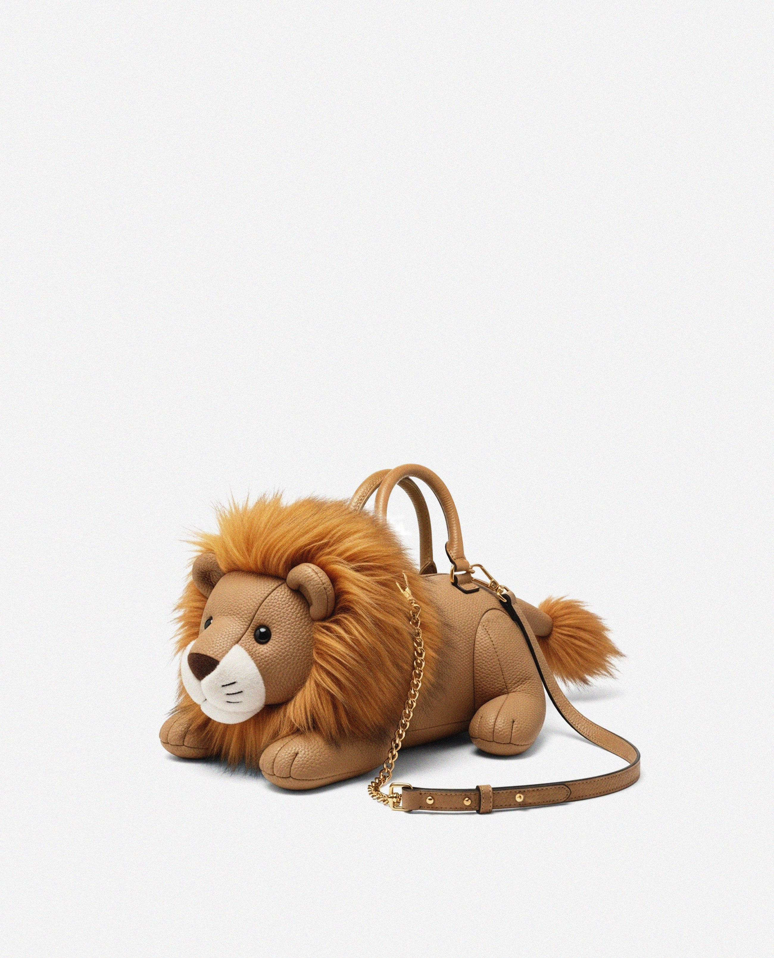 Leo Lion Shaped Bag - Brown