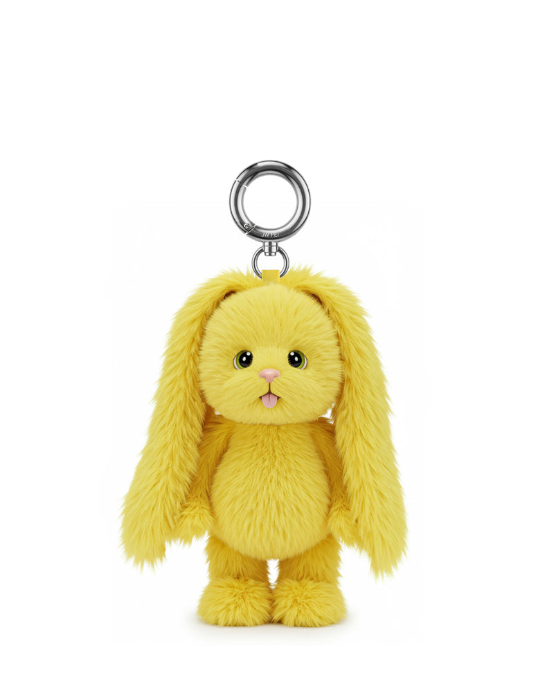 Floppy-Eared Bunny Bag Charms Keychain – Yellow