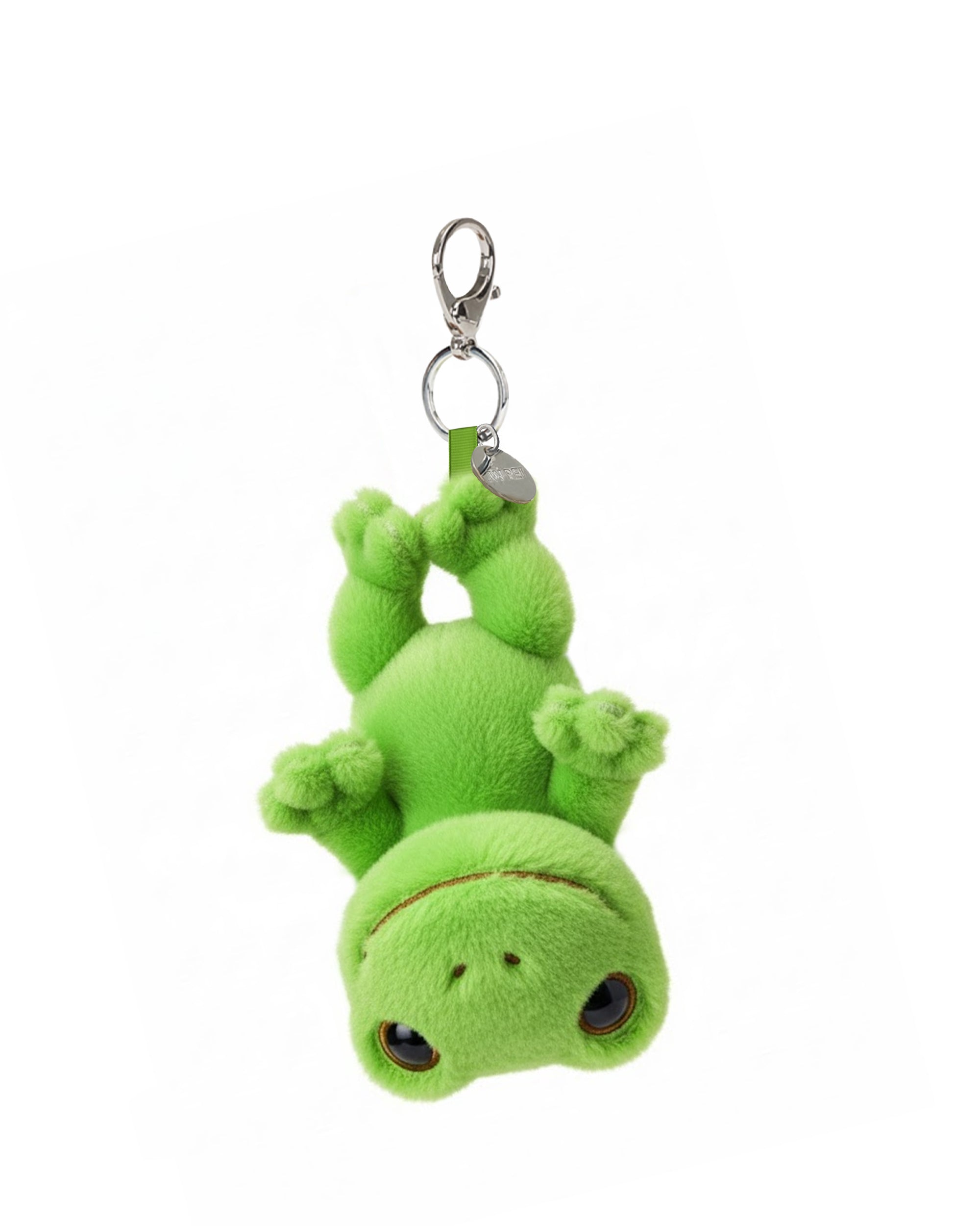 Frog Plush Bag Charm Keychain - Green
