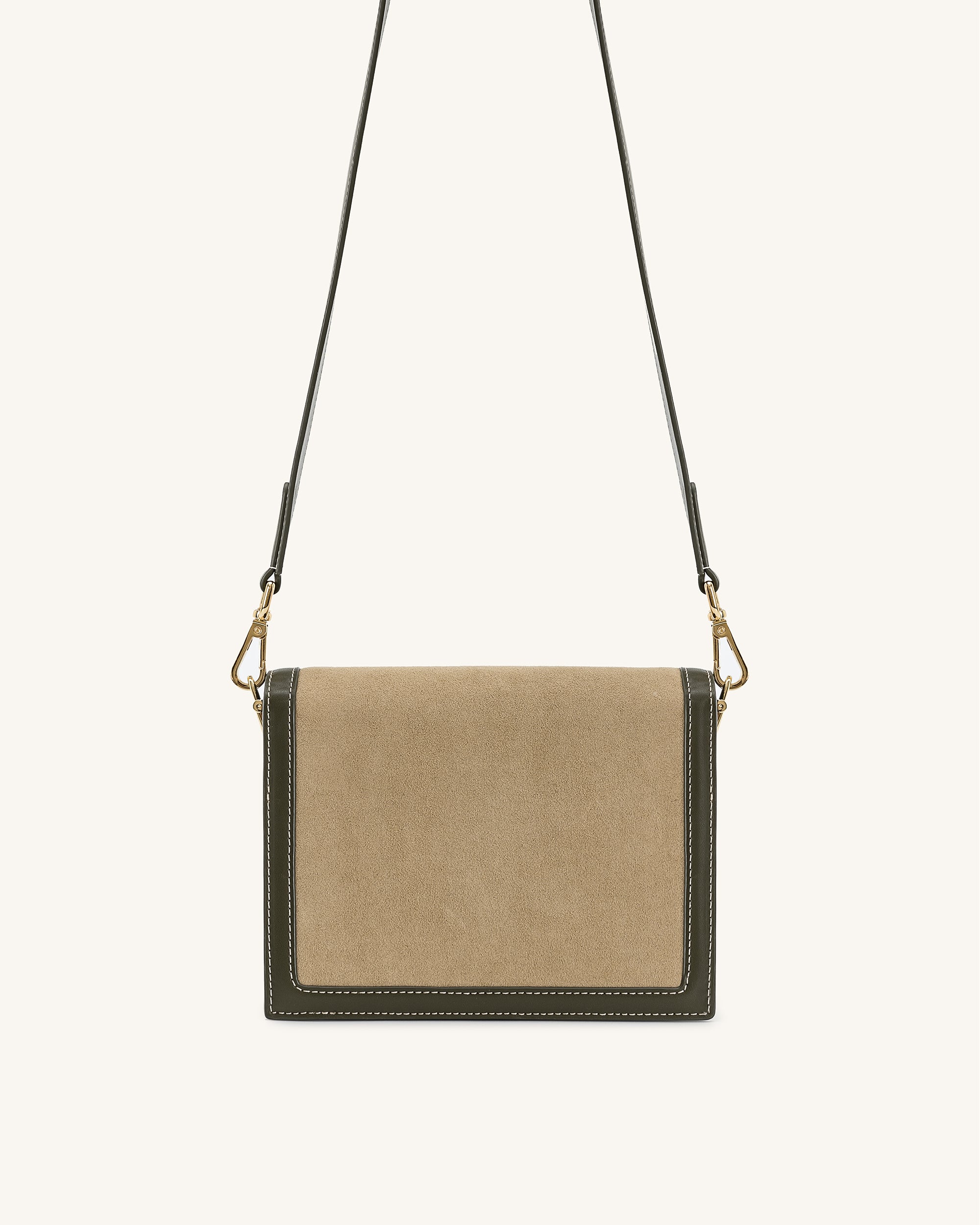Mini Flap Faux Suede Crossbody - Green | JW PEI