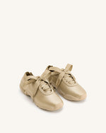 Flavia Ballerina Sneakers - Brown