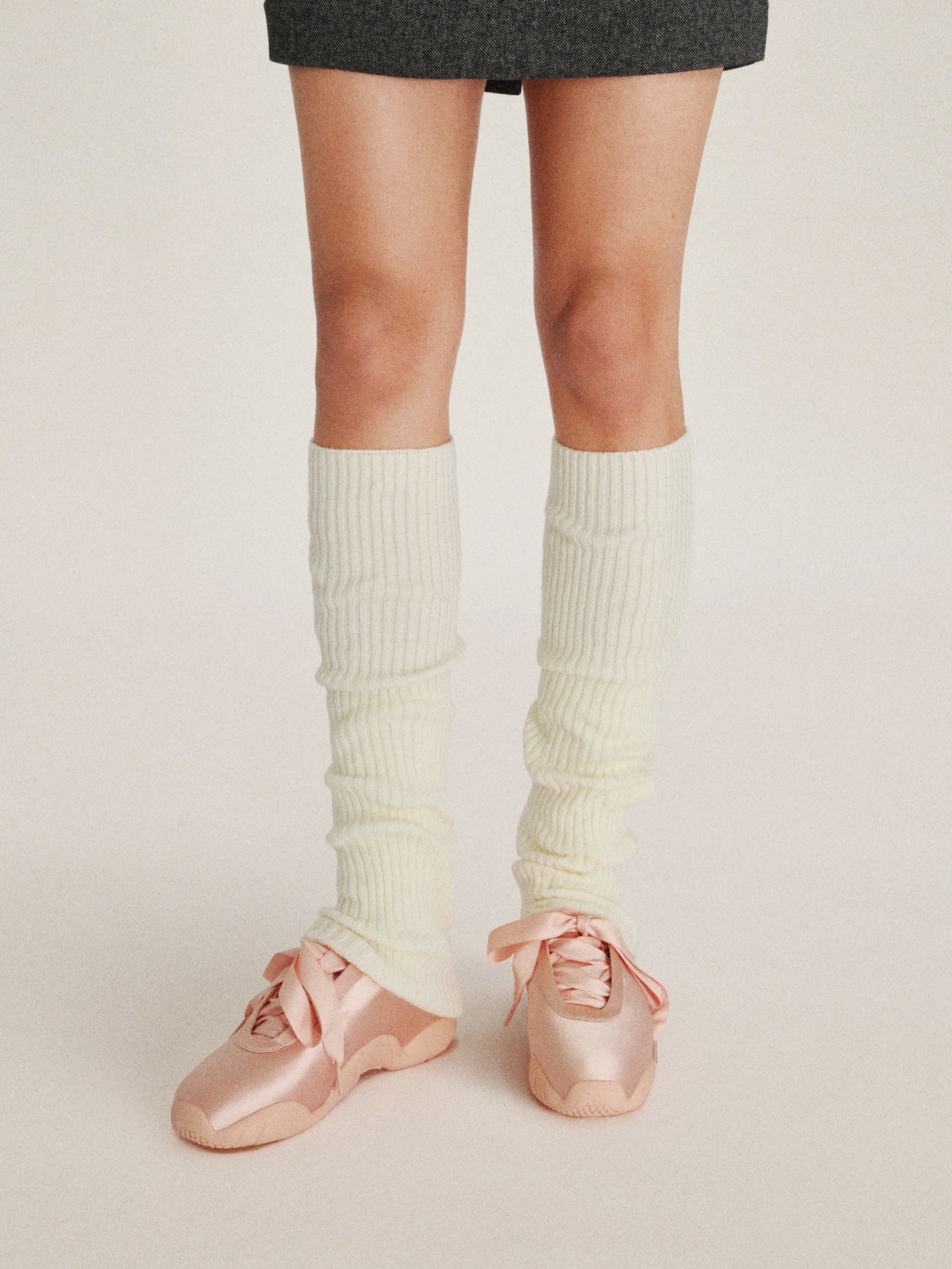 Ballet Sneakers with Tailored Trousers