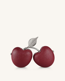 Elara Cherry Shaped Clutch - Red
