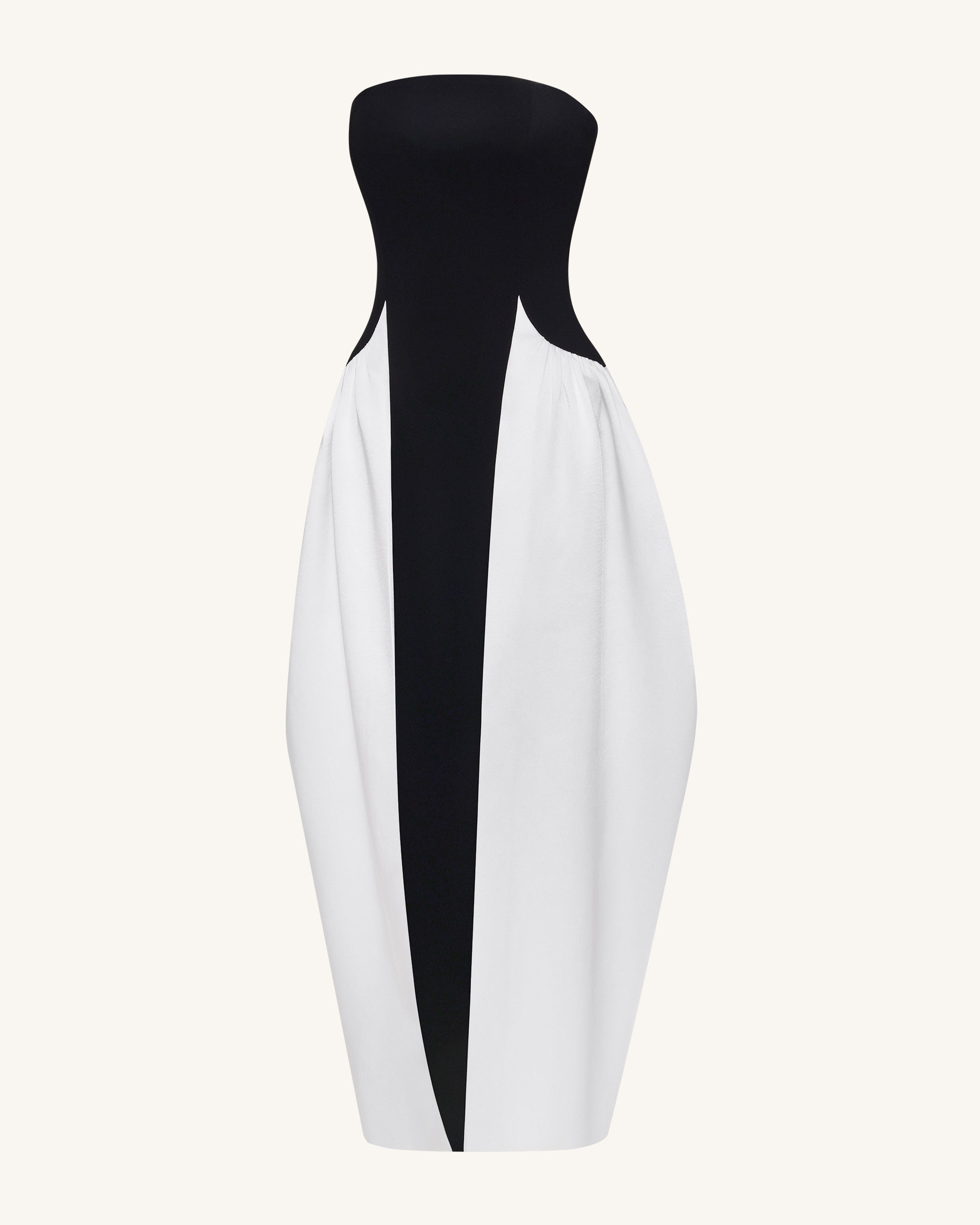 strapless maxi bodycon dress Madison Strapless Slinky Maxi Dress - Chocolate