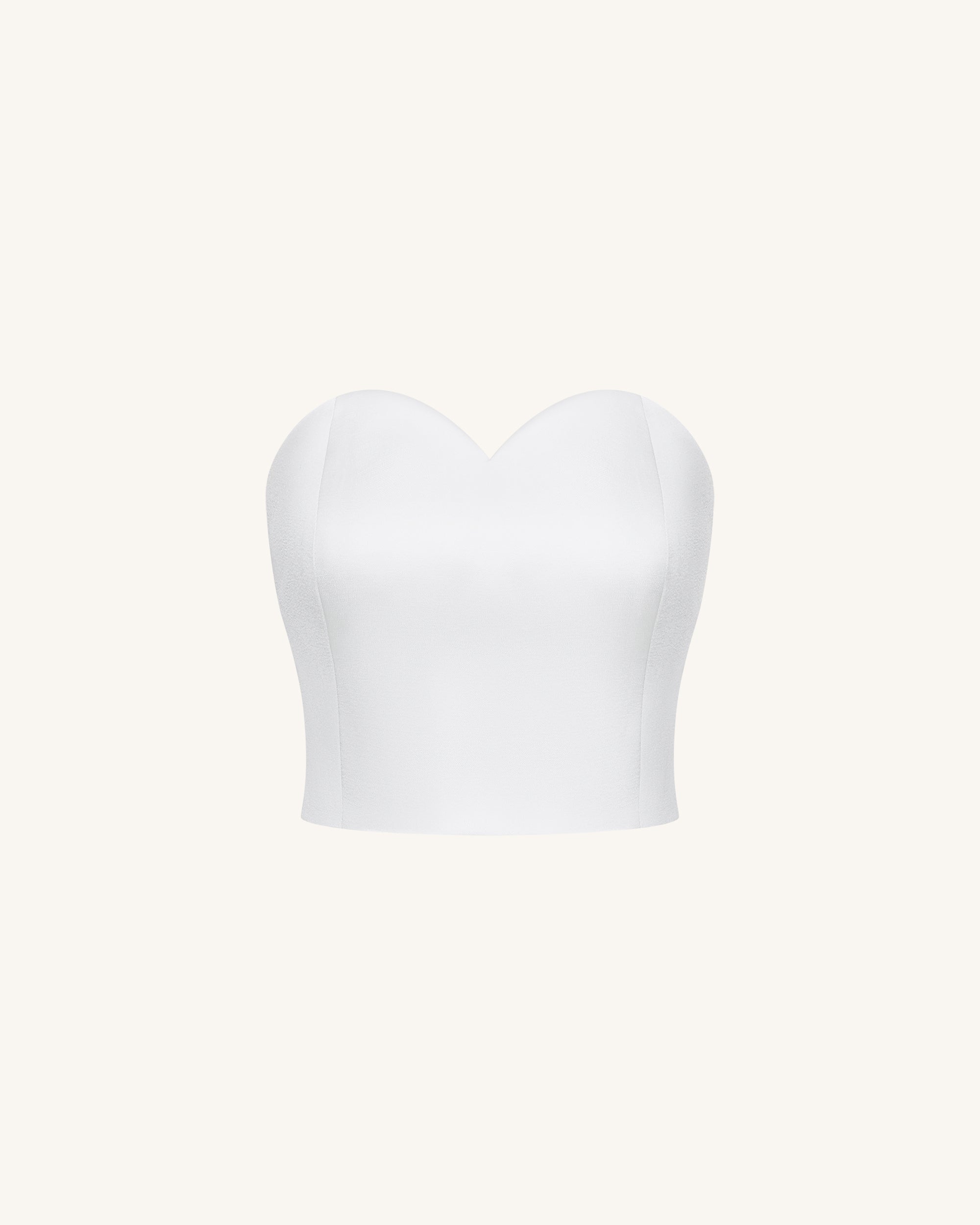 Sweetheart Bustier - White | JW PEI