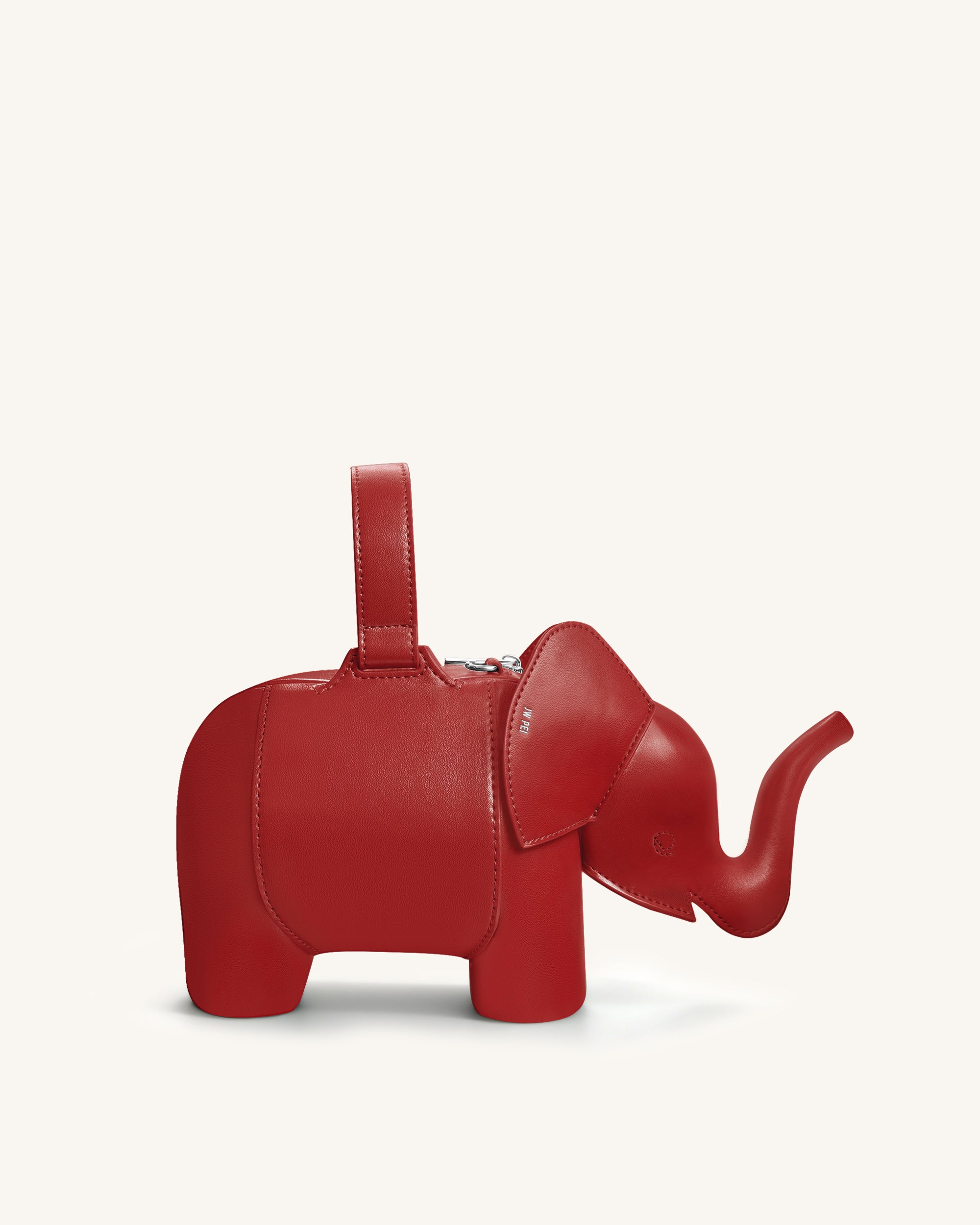 Claire Elephant Shaped Handbag - Red