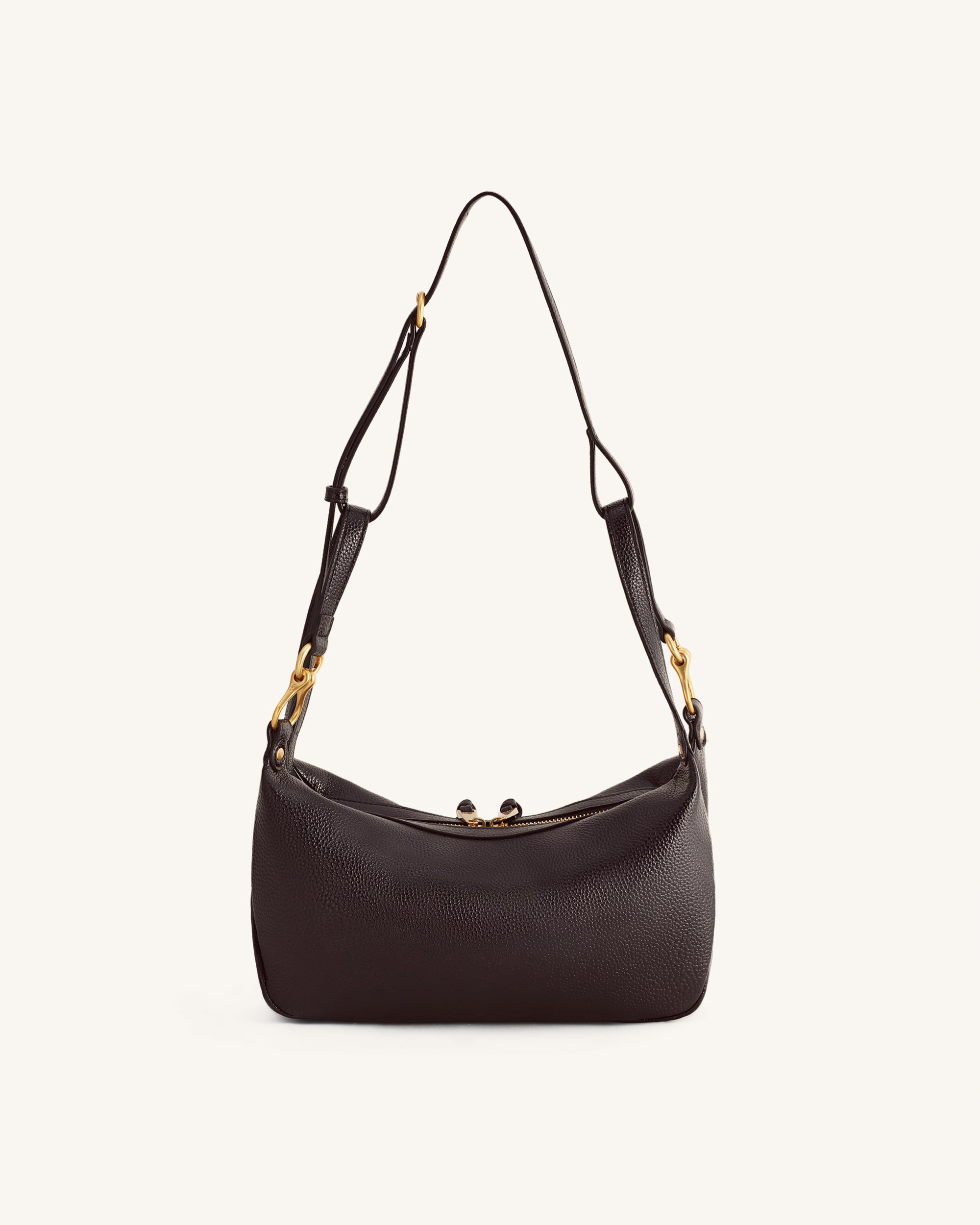 Selia Soft-Grain Crossbody Bag - Dark Brown | JW PEI