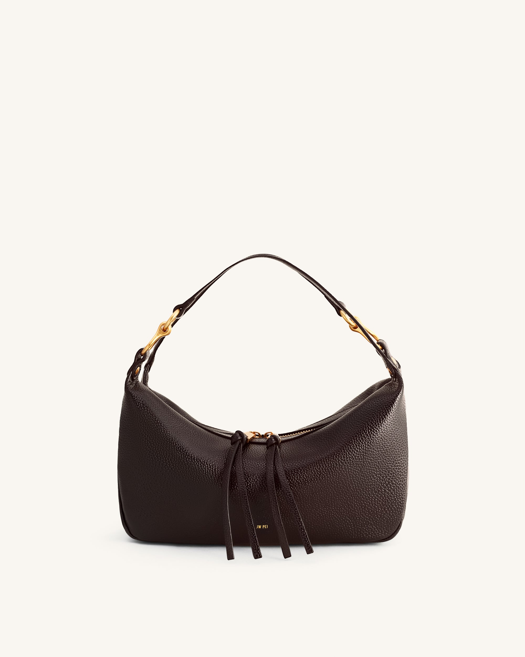 Selia Soft-Grain Crossbody Bag - Dark Brown | JW PEI